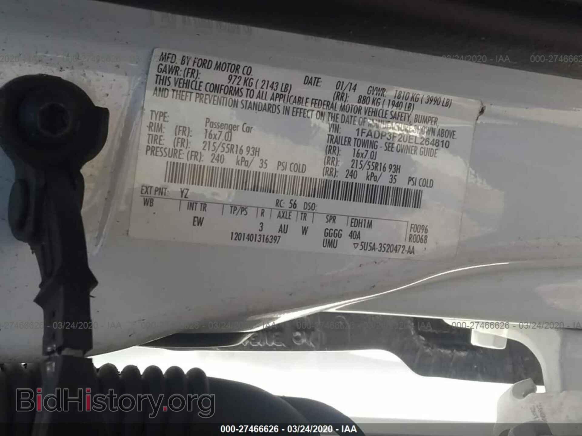 2014 FORD FOCUS - VIN: 1FADP3F20EL264810 - Photo 9