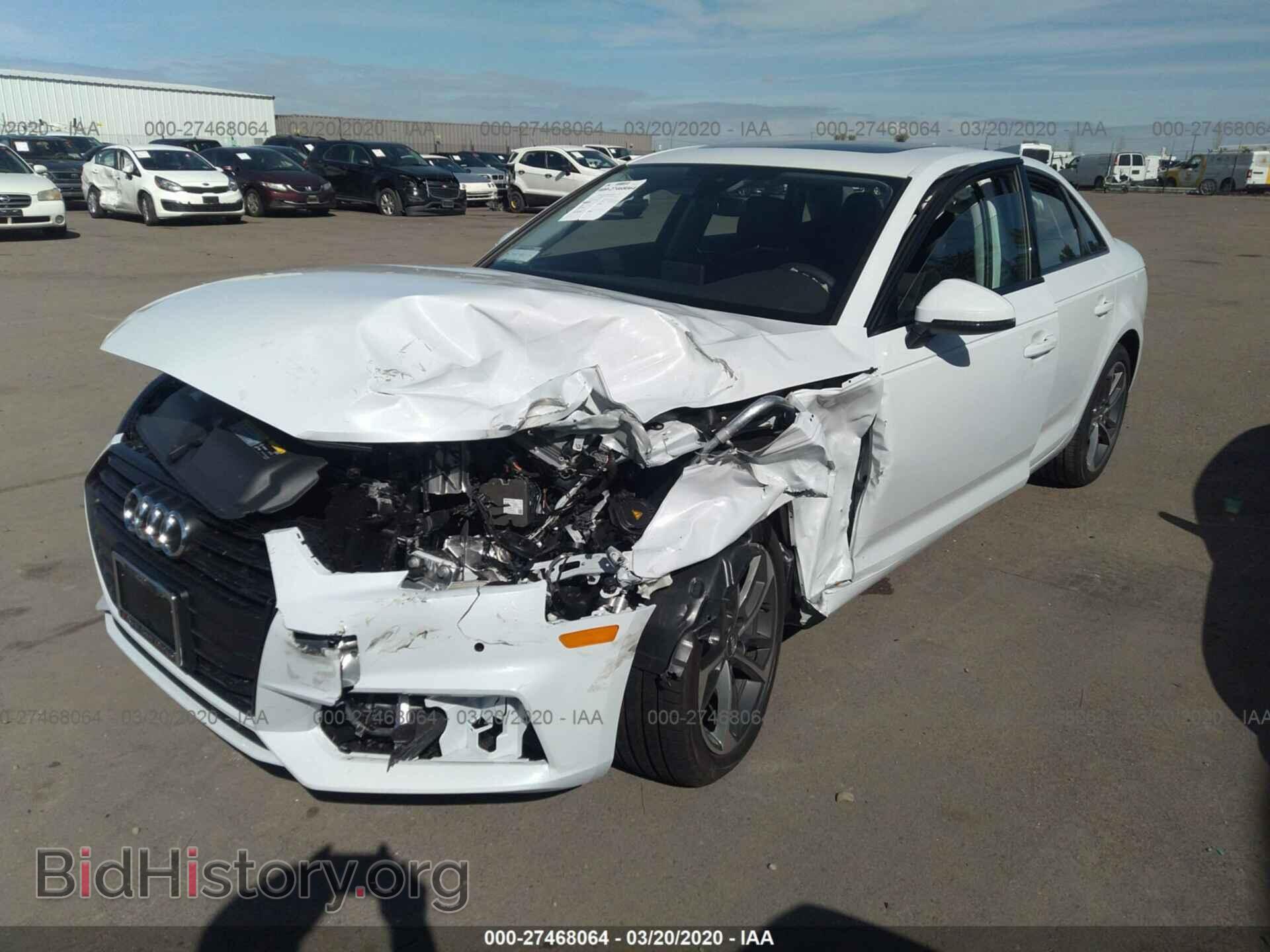 2019 AUDI A4 - VIN: WAUGMAF49KN022035 - Фото 2