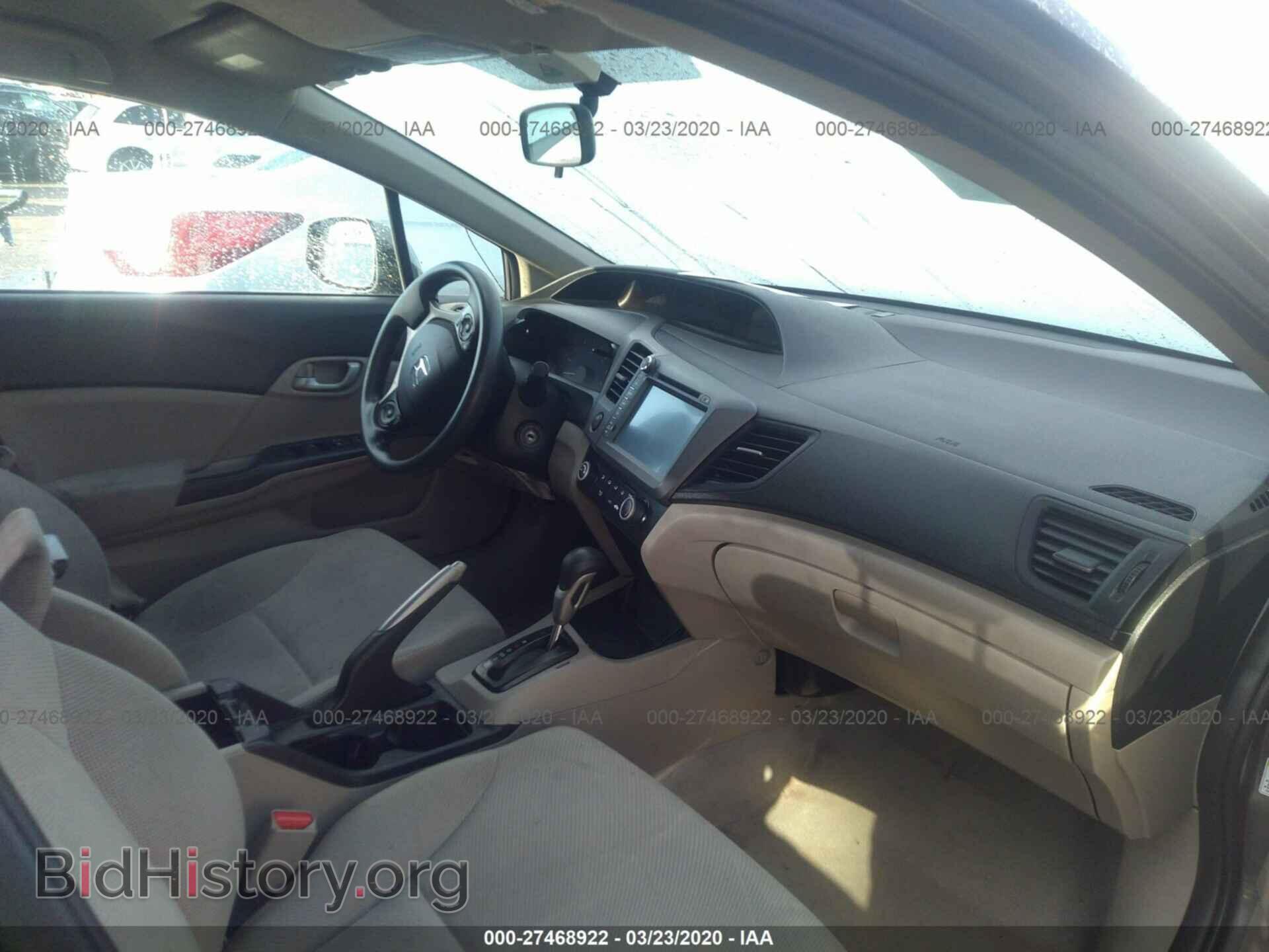 2012 HONDA CIVIC - VIN: 2HGFB2F53CH518222 - Фото 5