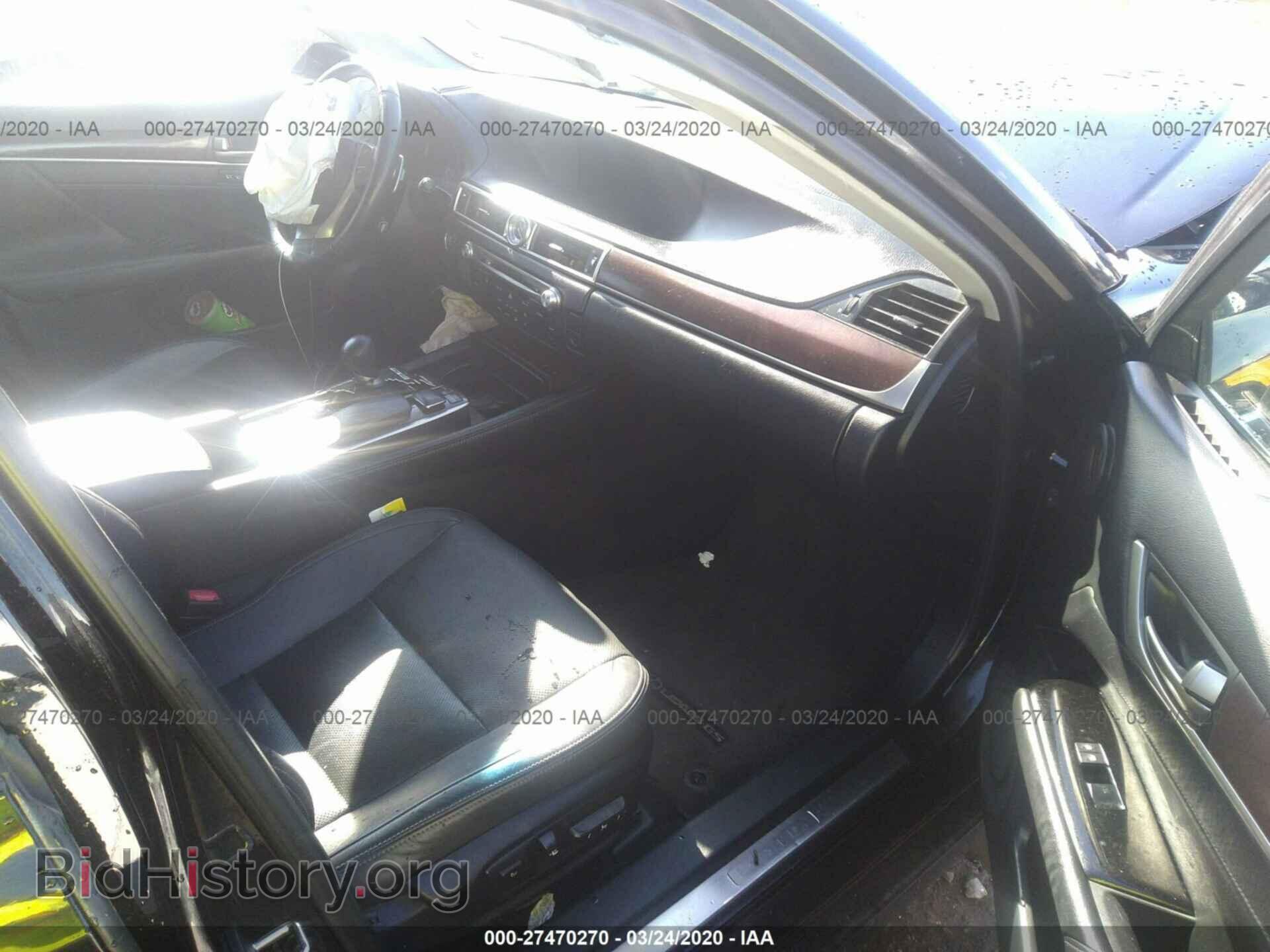 2013 LEXUS GS - VIN: JTHCE1BL7D5014304 - Фото 5