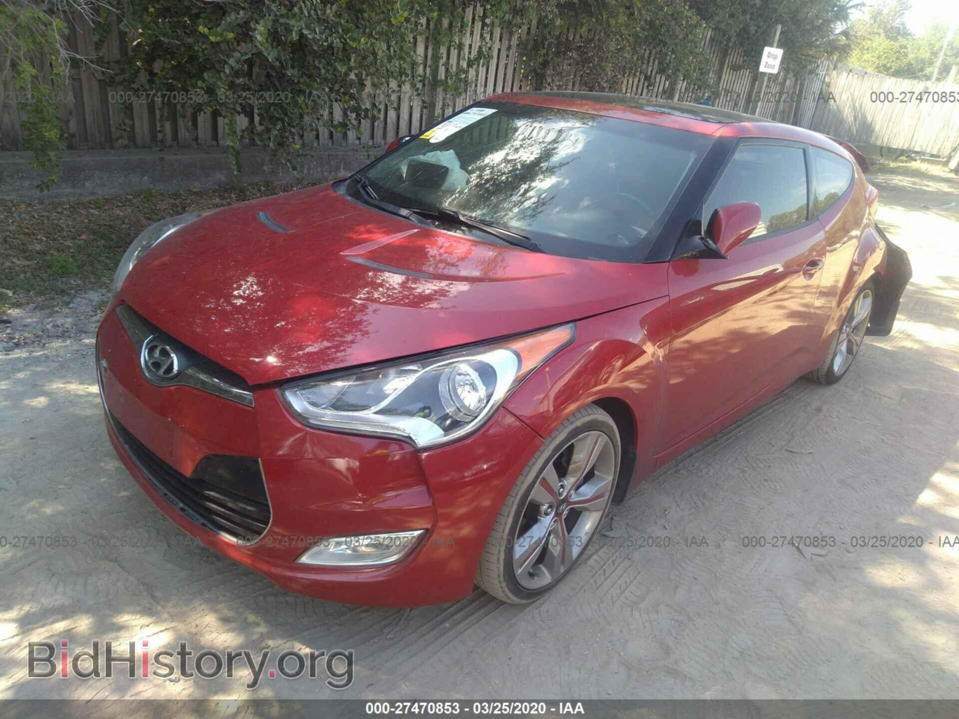 2012 HYUNDAI VELOSTER - VIN: KMHTC6AD1CU078272 - Фото 2