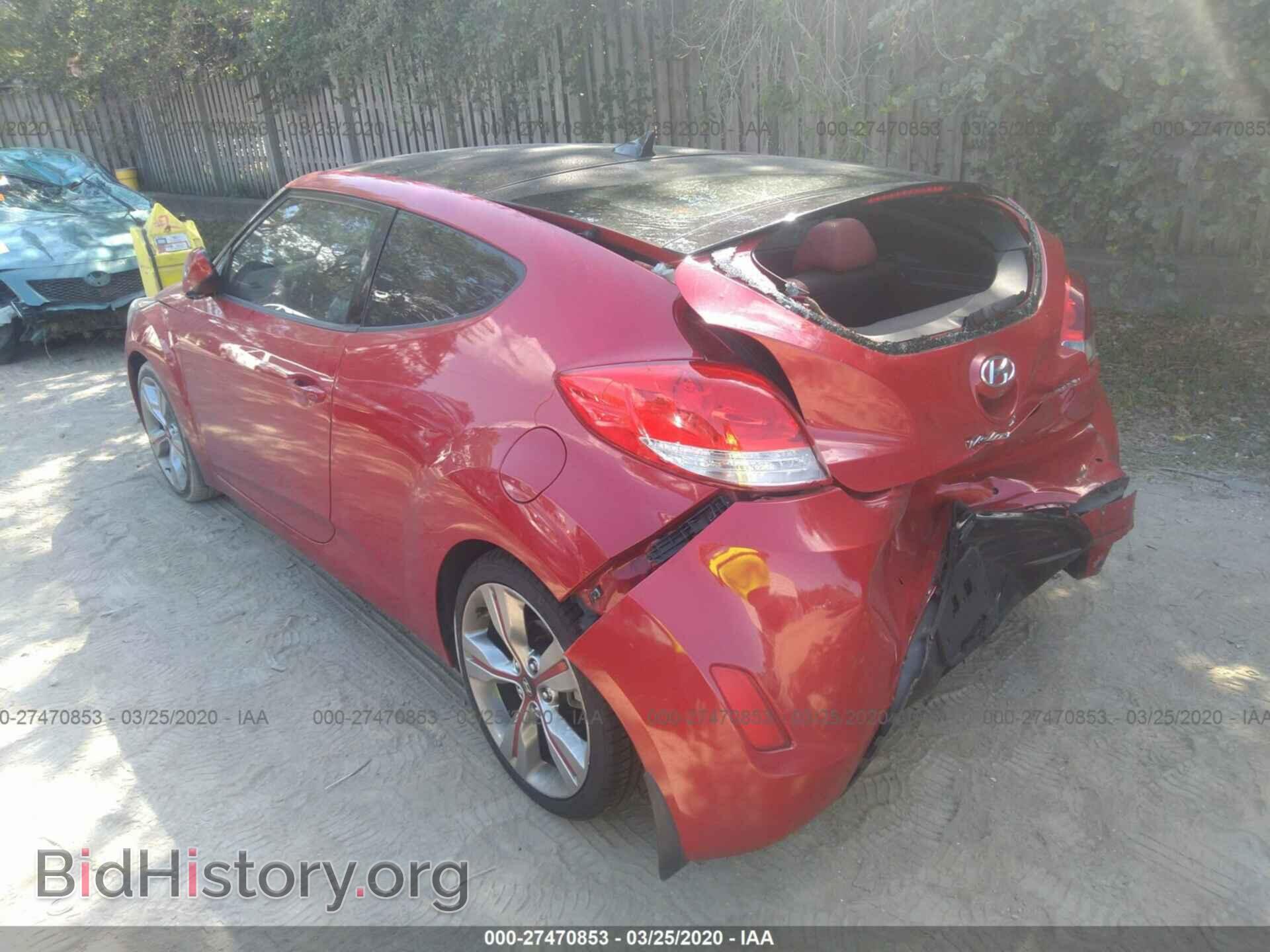 2012 HYUNDAI VELOSTER - VIN: KMHTC6AD1CU078272 - Фото 3
