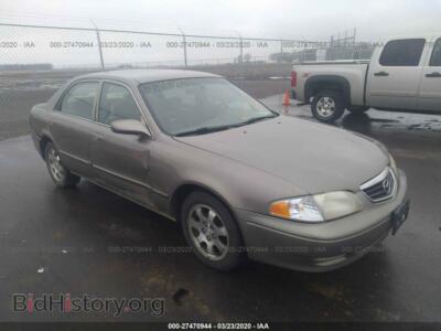 2002 Mazda 626 LX, gray — VIN 1YVGF22C125295979, IAAI