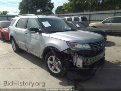 2016 Ford EXPLORER XLT, серебристый — VIN 1FM5K8D88GGB91551, IAAI
