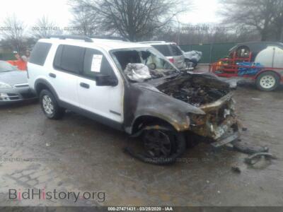 2006 Ford EXPLORER XLT, white — VIN 1FMEU73E46ZA07687, IAAI
