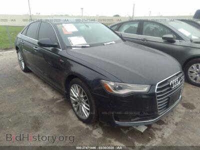 2016 Audi A6 Premium Plus, синий — VIN WAUFGAFC0GN003178, IAAI