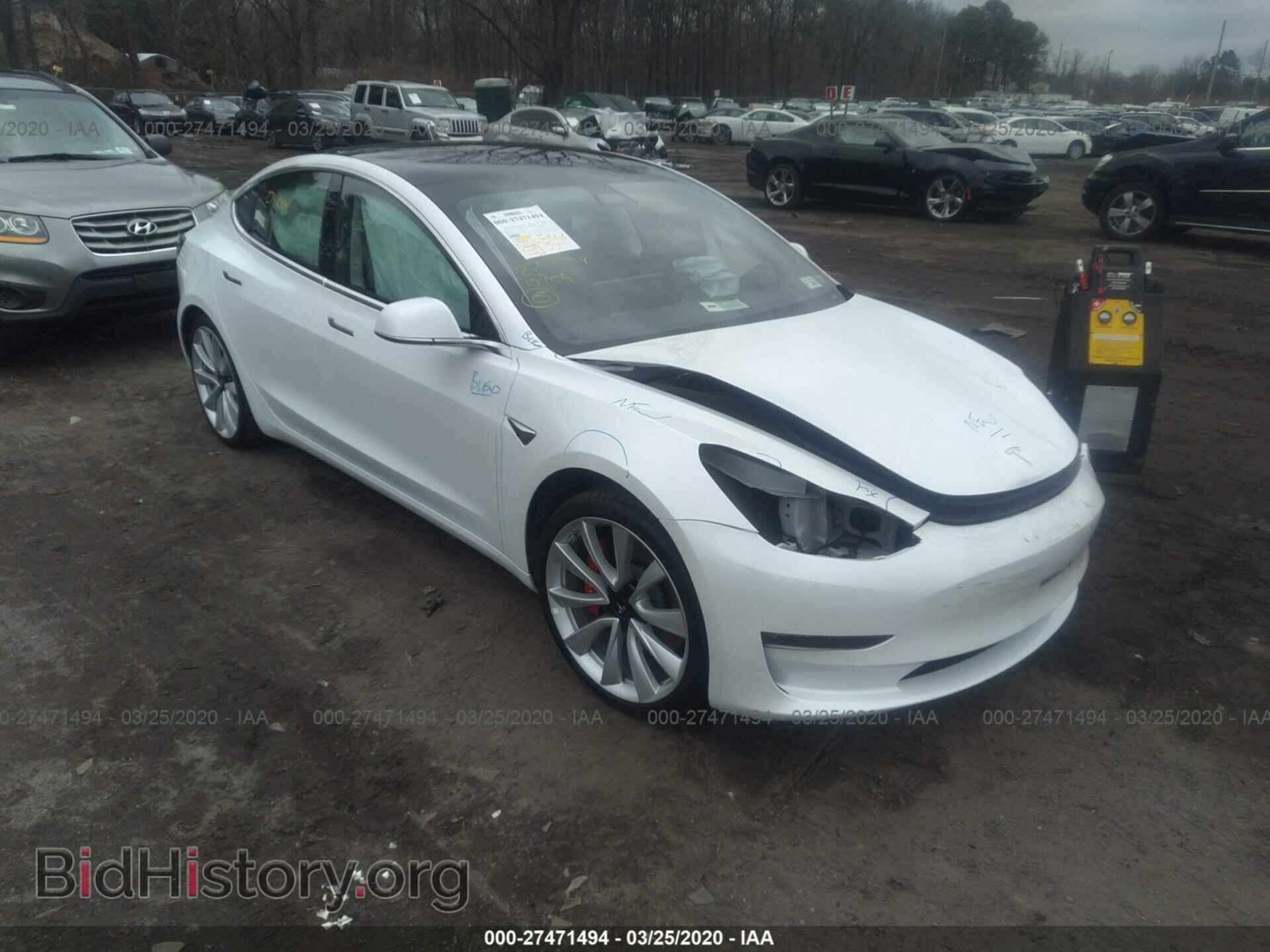 Фотография 5YJ3E1EB4KF427877 - TESLA MODEL 3 2019