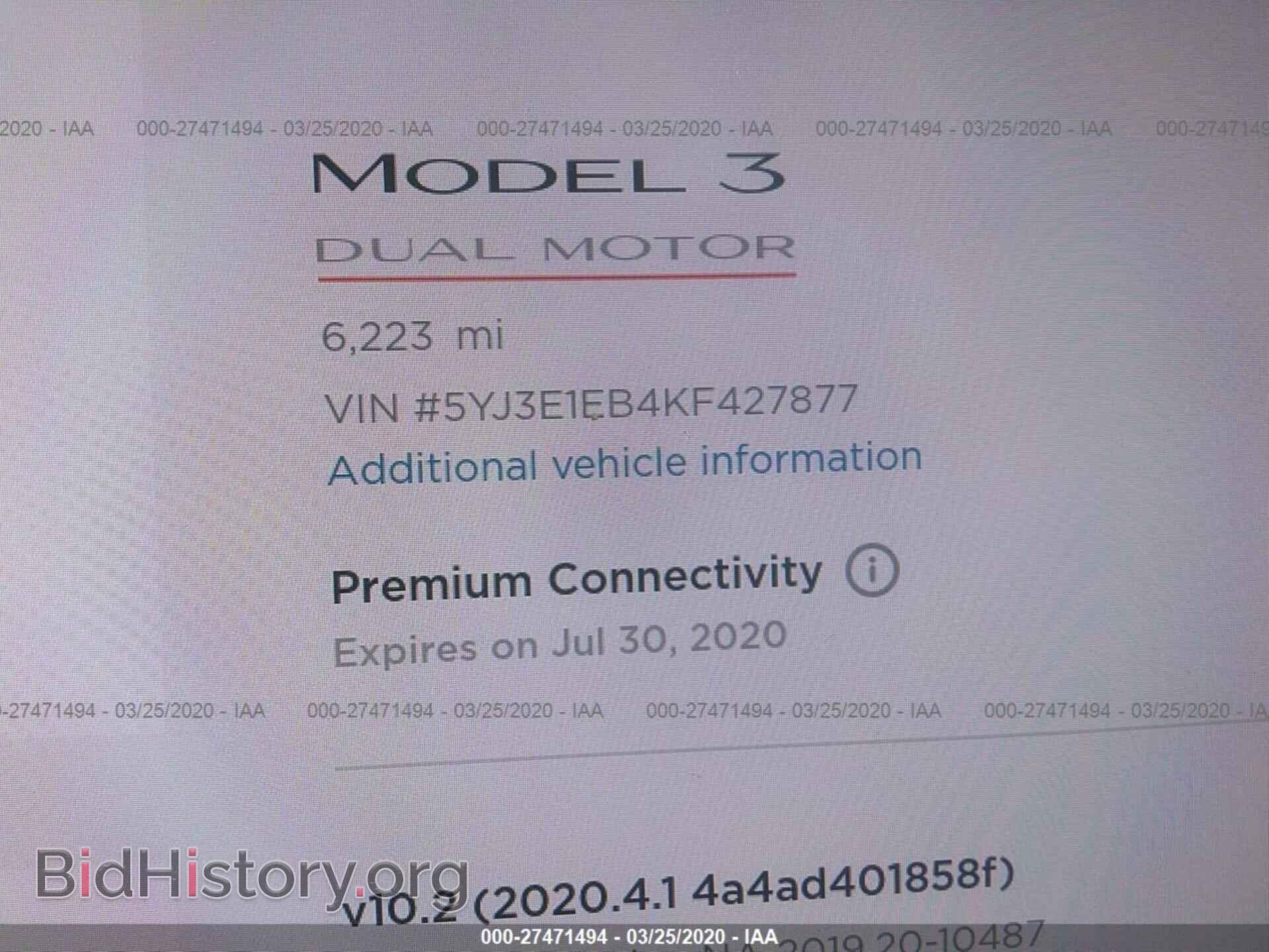 2019 TESLA MODEL 3 - VIN: 5YJ3E1EB4KF427877 - Фото 7