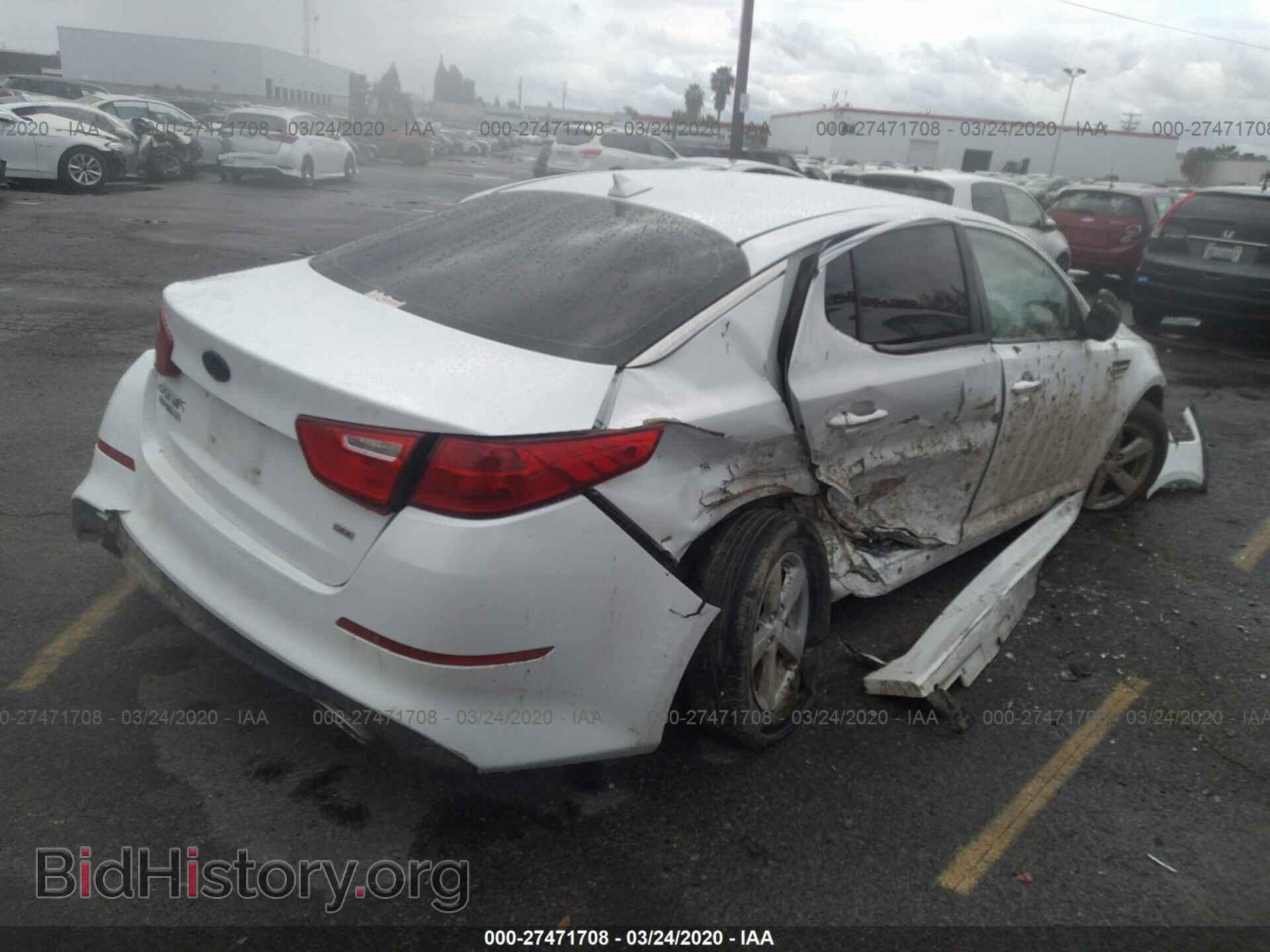2015 KIA OPTIMA - VIN: 5XXGM4A73FG404276 - Photo 4