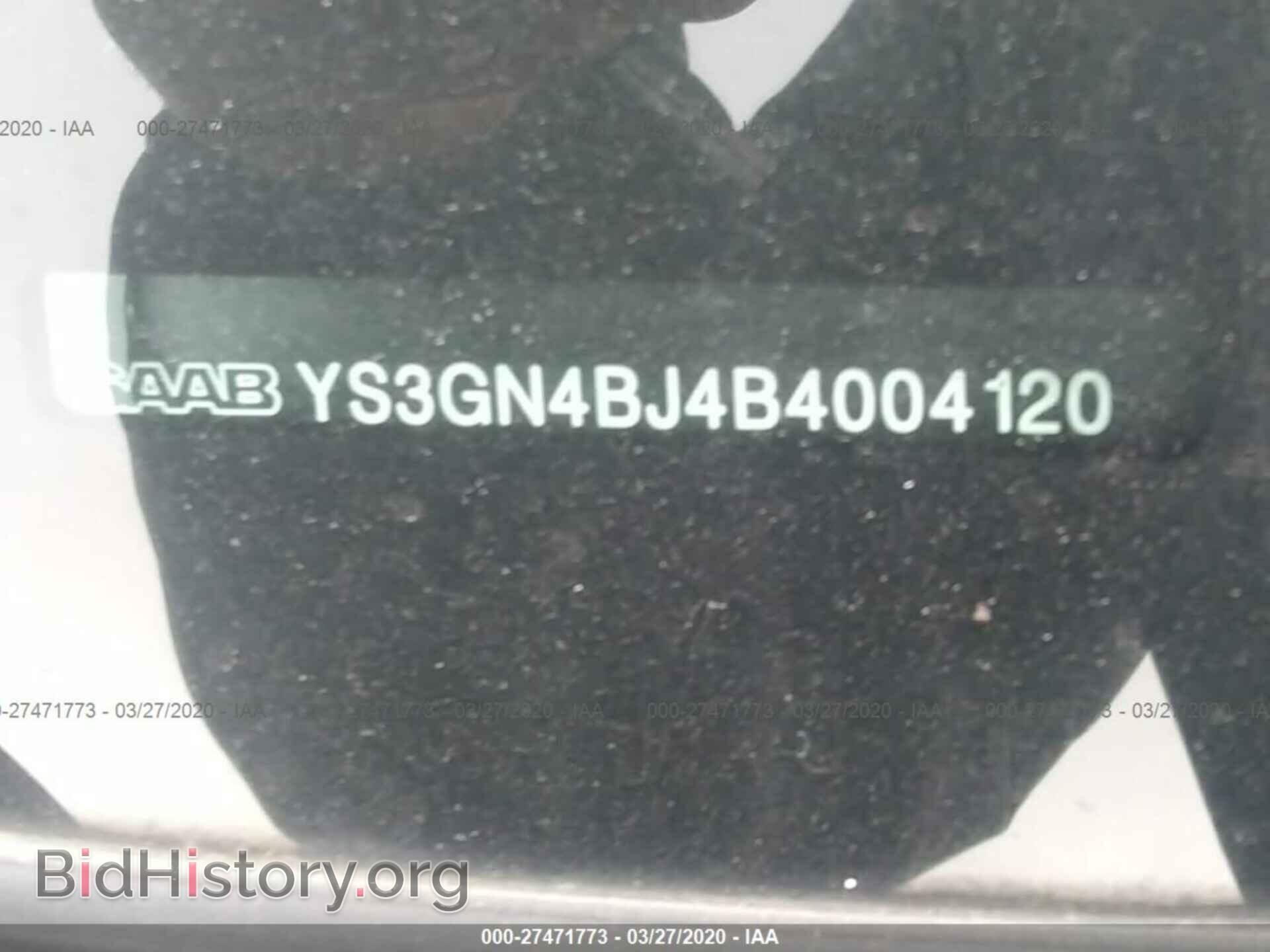 2011 SAAB 9-5 - VIN: YS3GN4BJ4B4004120 - Фото 9