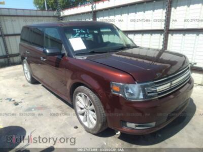 2015 Ford FLEX SEL, коричневый — VIN 2FMGK5C8XFBA22937, IAAI