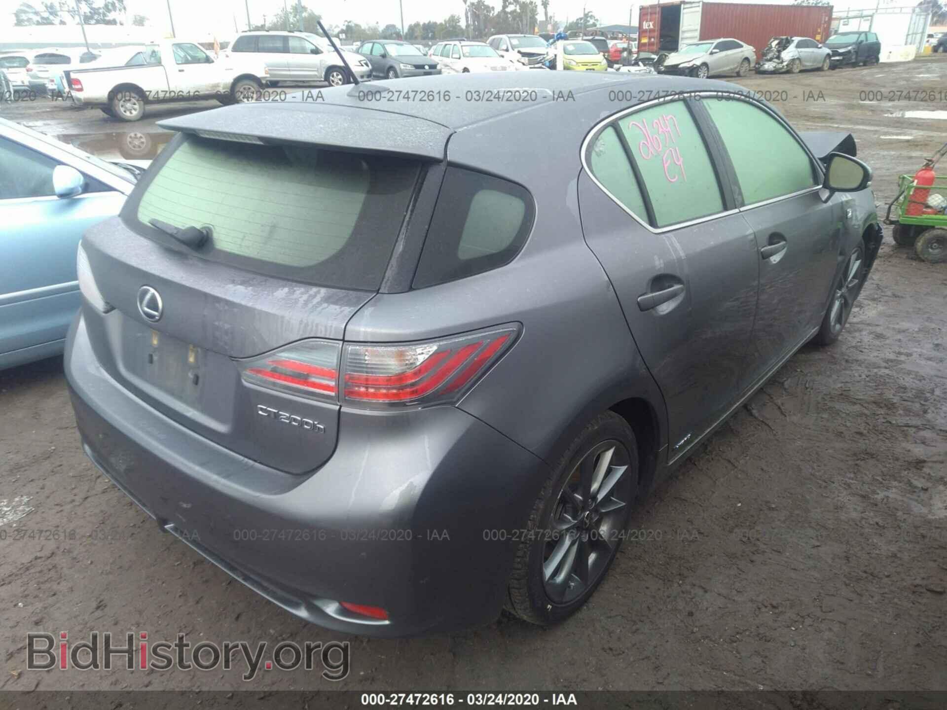 2012 LEXUS CT - VIN: JTHKD5BH5C2075409 - Фото 4