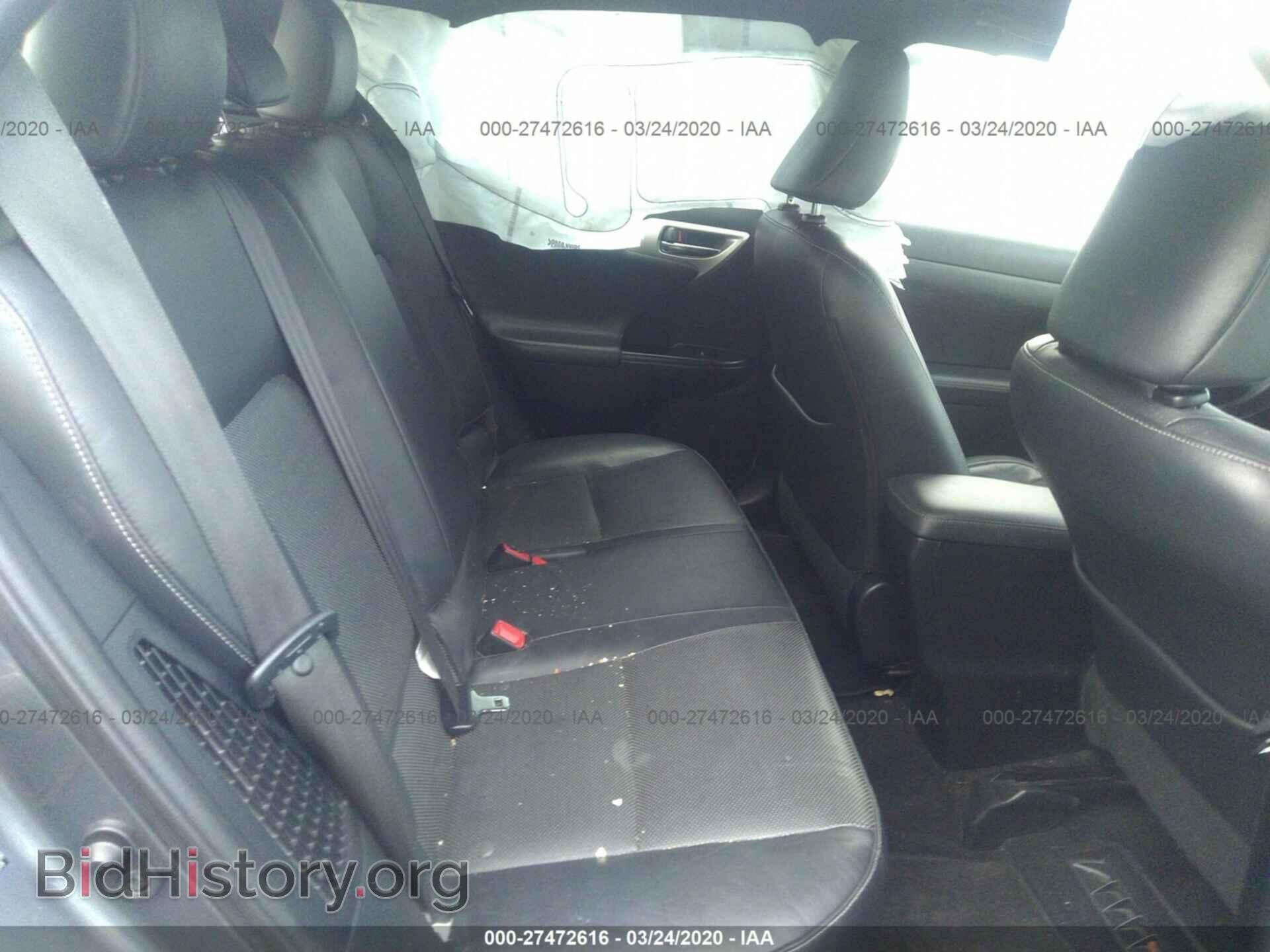 2012 LEXUS CT - VIN: JTHKD5BH5C2075409 - Фото 8