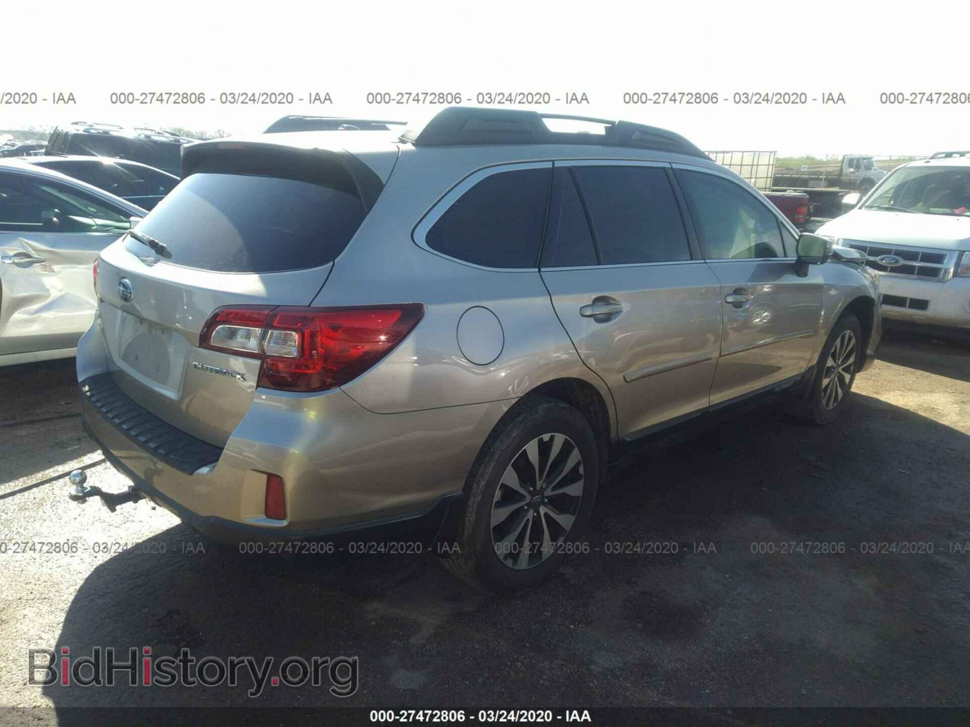 2015 SUBARU OUTBACK - VIN: 4S4BSBLC5F3292512 - Фото 4