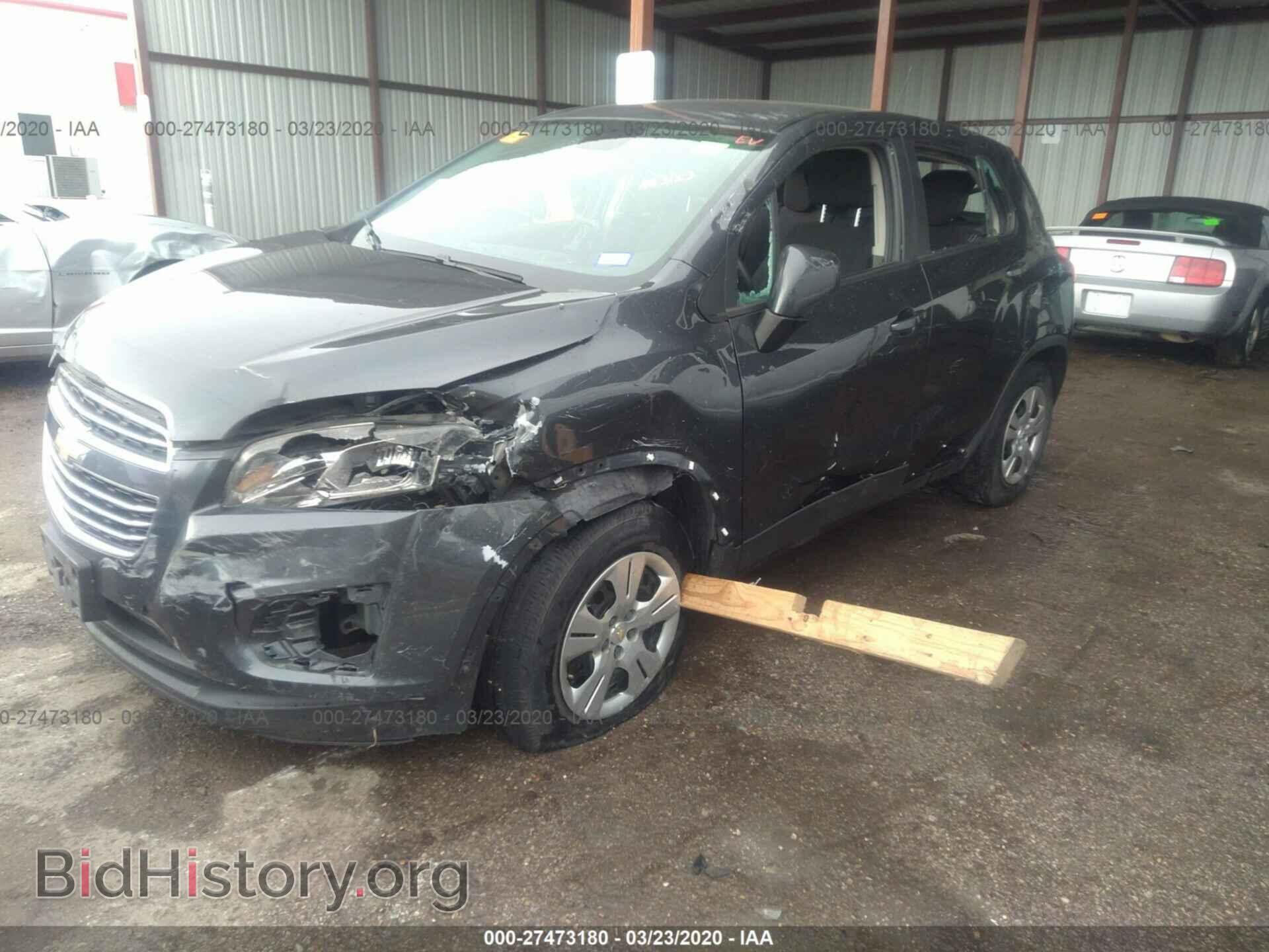 2016 CHEVROLET TRAX - VIN: 3GNCJKSB3GL243214 - Фото 2