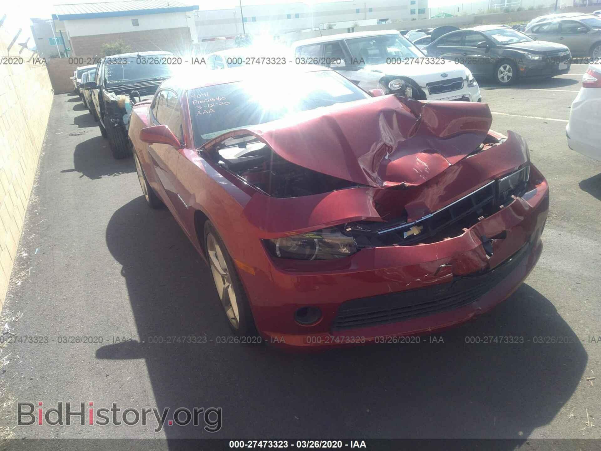 Photo 2G1FC1E39E9265547 - CHEVROLET CAMARO 2014