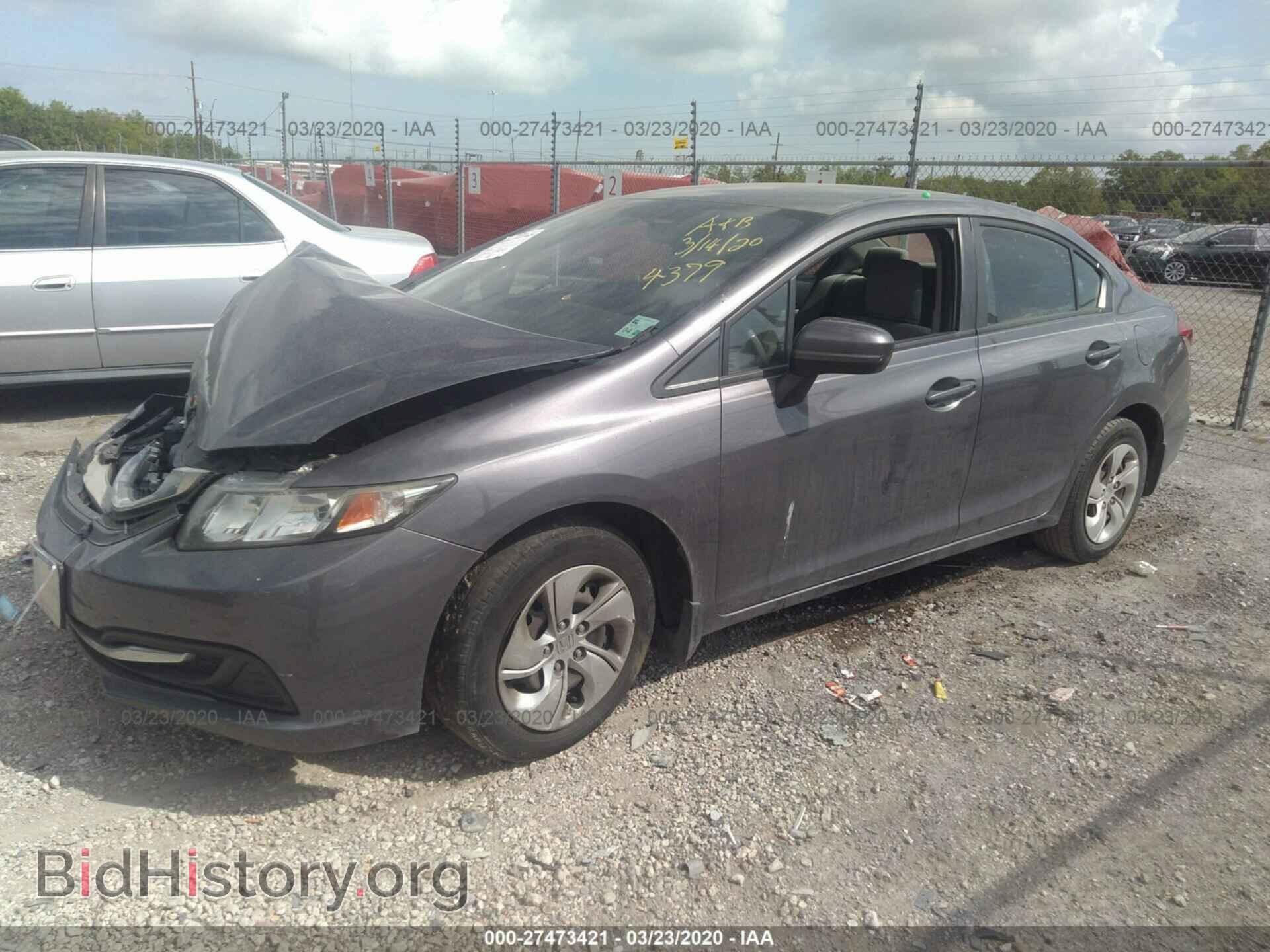 2014 HONDA CIVIC - VIN: 19XFB2F54EE064379 - Фото 2