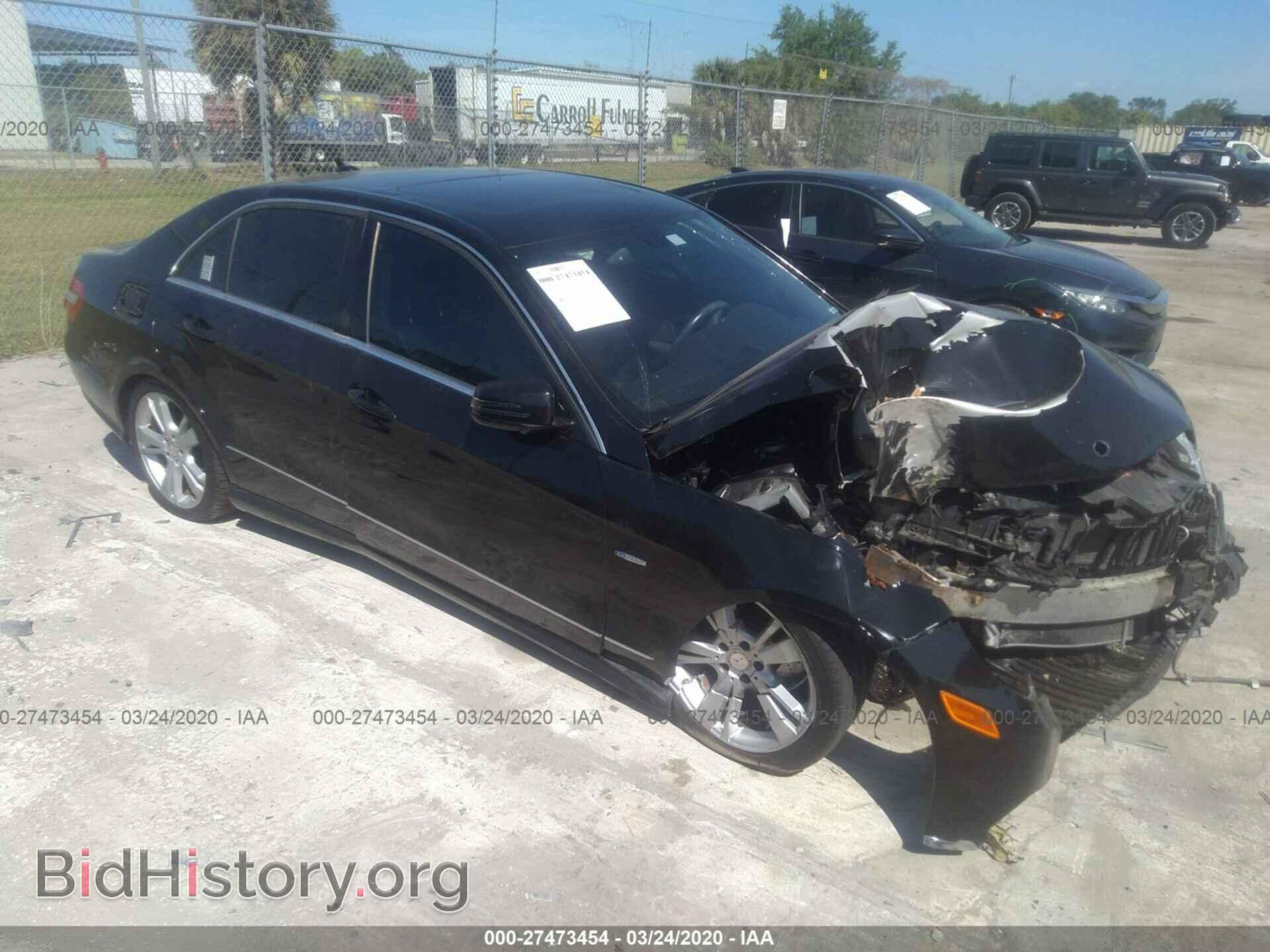Photo WDDHF5KB7CA540107 - MERCEDES-BENZ E 2012