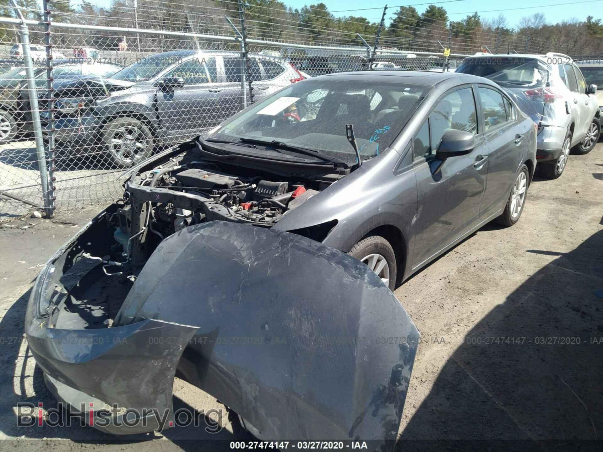 2012 HONDA CIVIC SDN - VIN: 2HGFB2F8XCH310168 - Фото 2