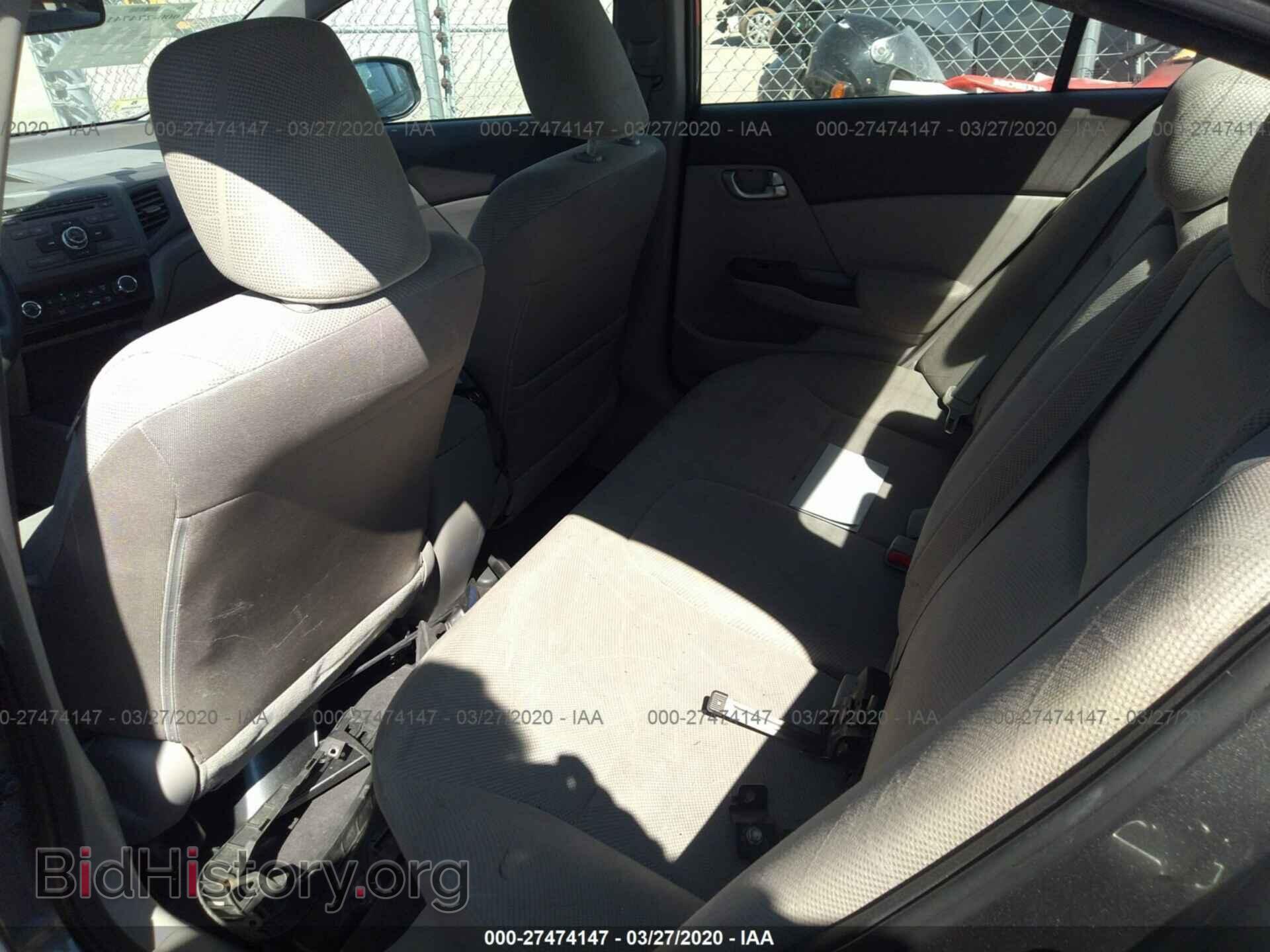 2012 HONDA CIVIC SDN - VIN: 2HGFB2F8XCH310168 - Фото 8