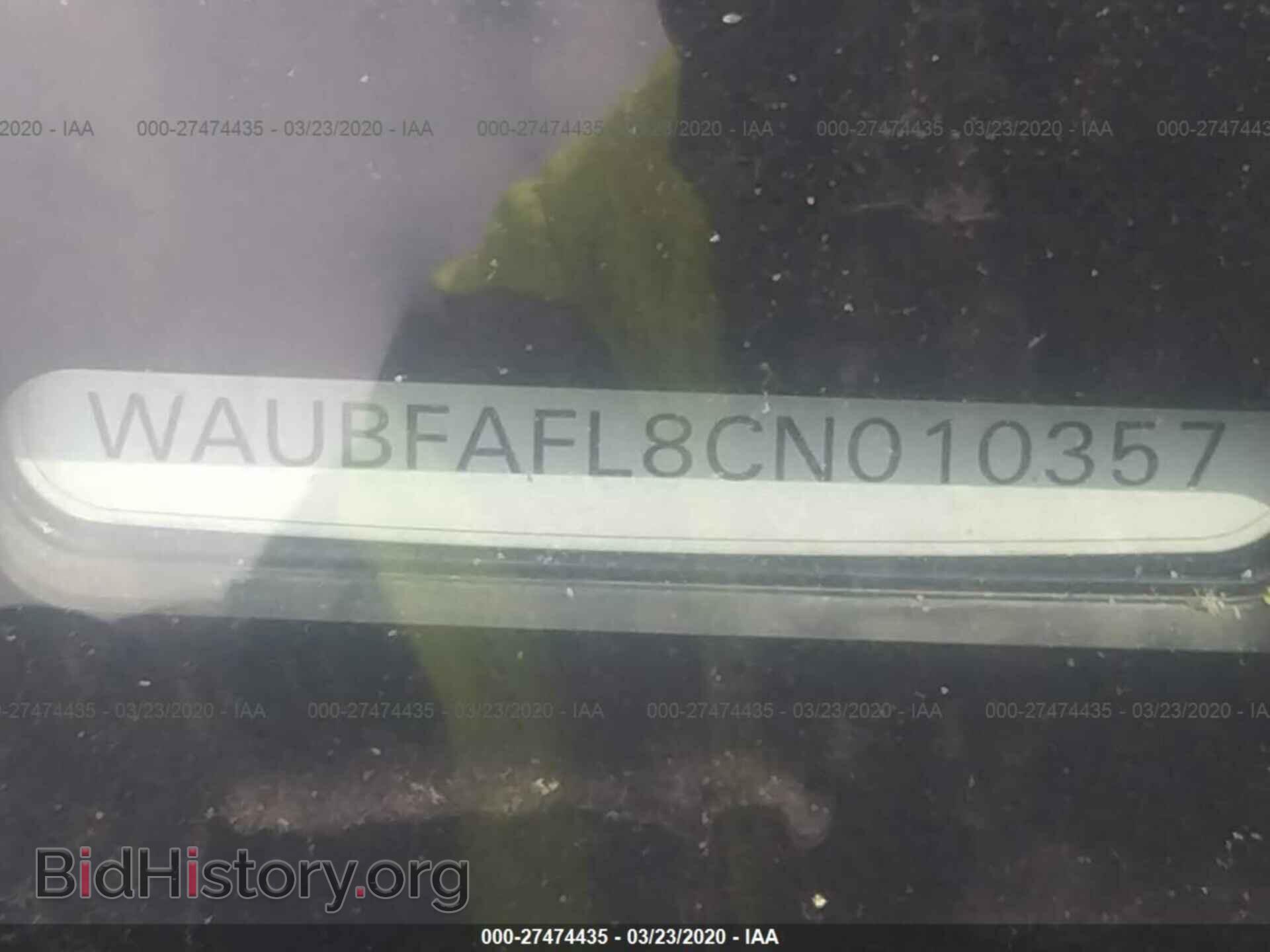 2012 AUDI A4 - VIN: WAUBFAFL8CN010357 - Photo 9