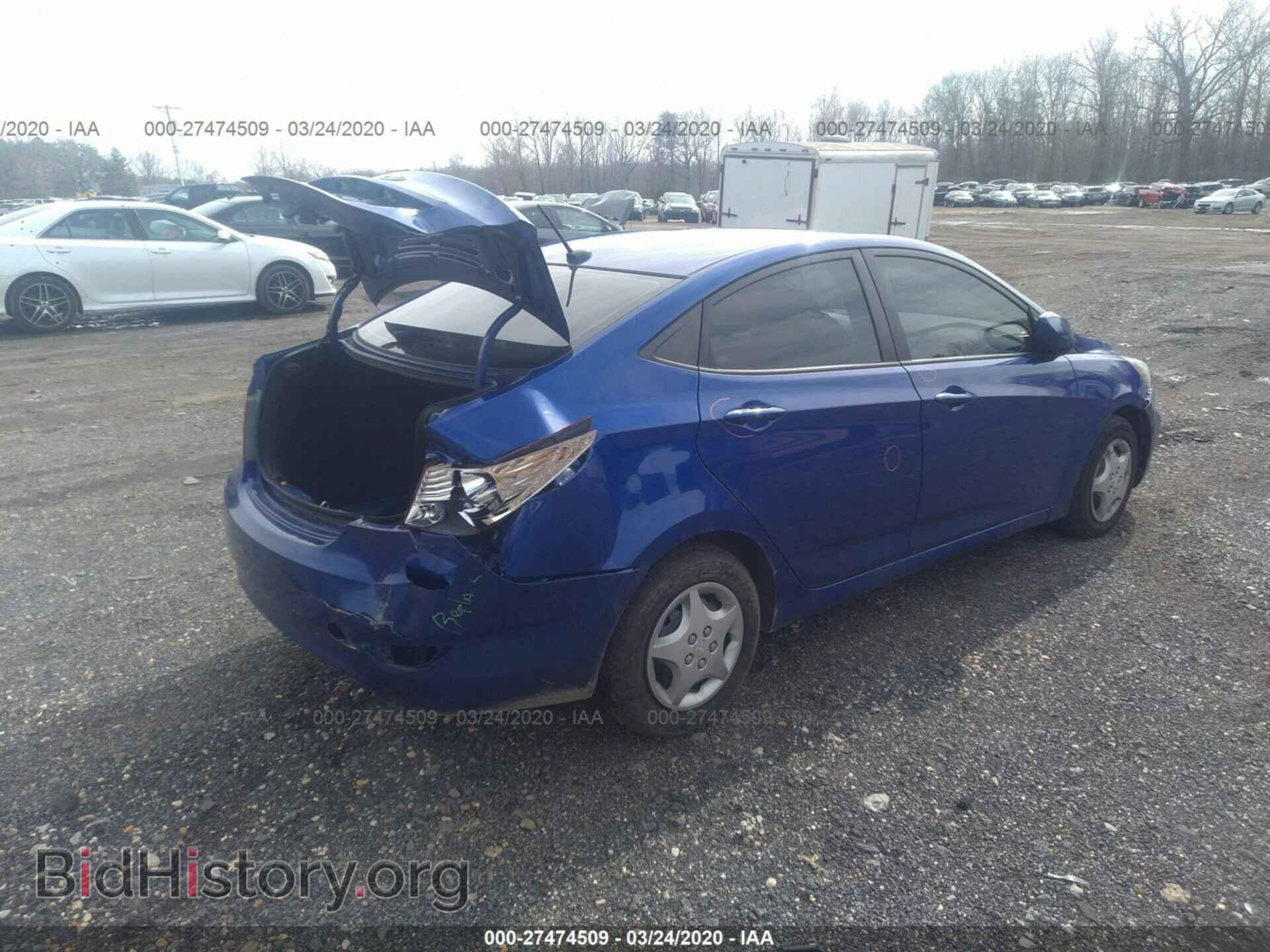 2014 HYUNDAI ACCENT - VIN: KMHCT4AEXEU661262 - Фото 4