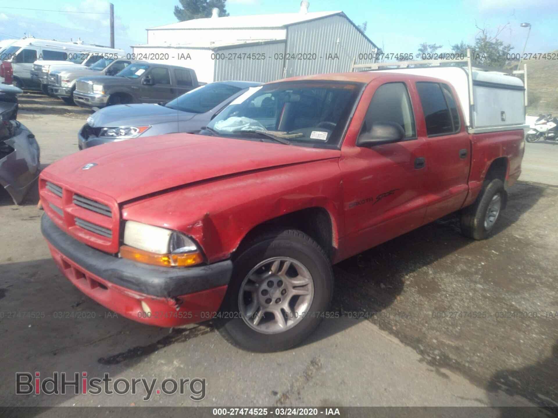 2001 DODGE DAKOTA - VIN: 1B7GL2AX81S140185 - Фото 2