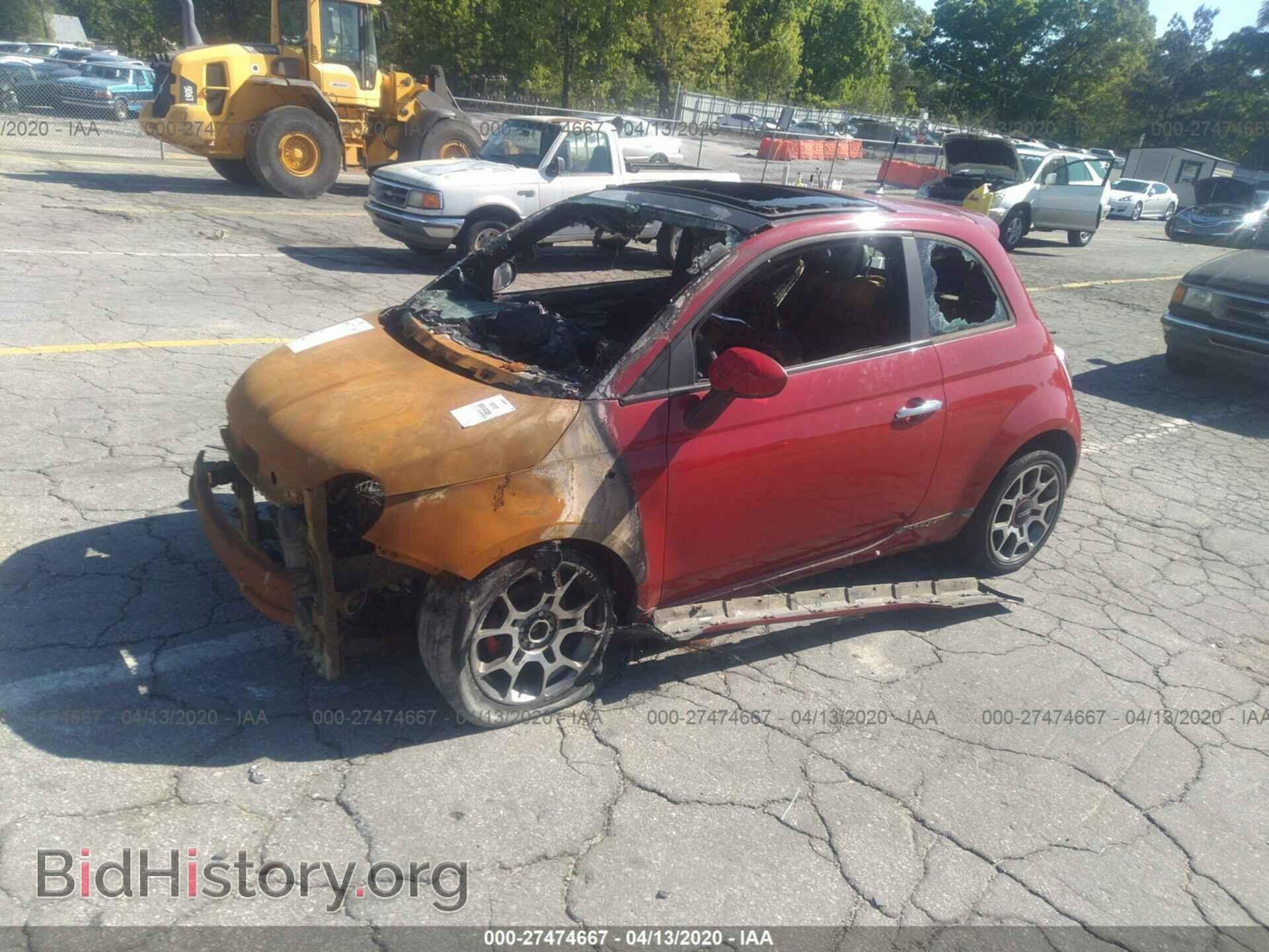 2012 FIAT 500 - VIN: 3C3CFFBR3CT125905 - Фото 2