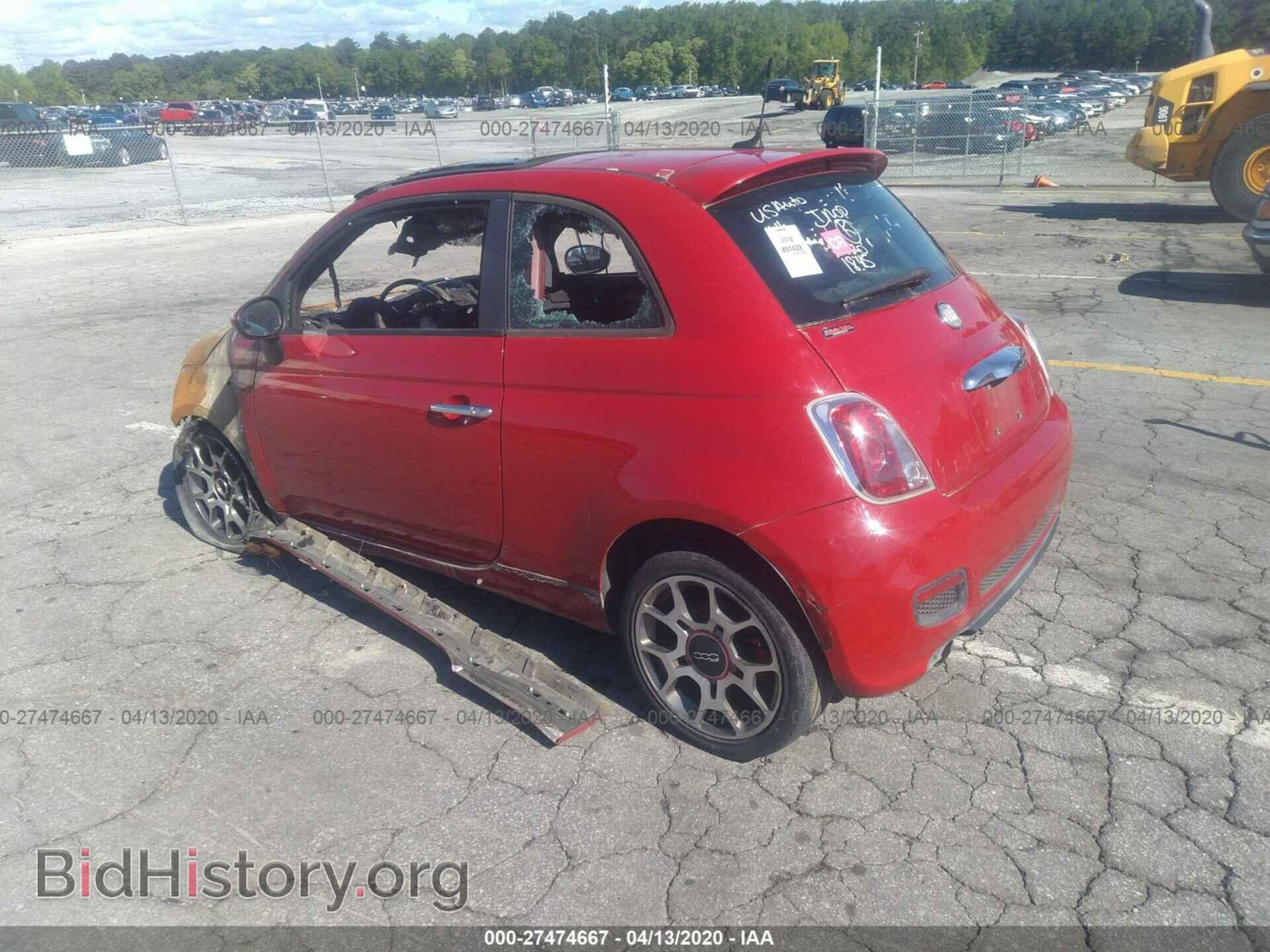 2012 FIAT 500 - VIN: 3C3CFFBR3CT125905 - Фото 3