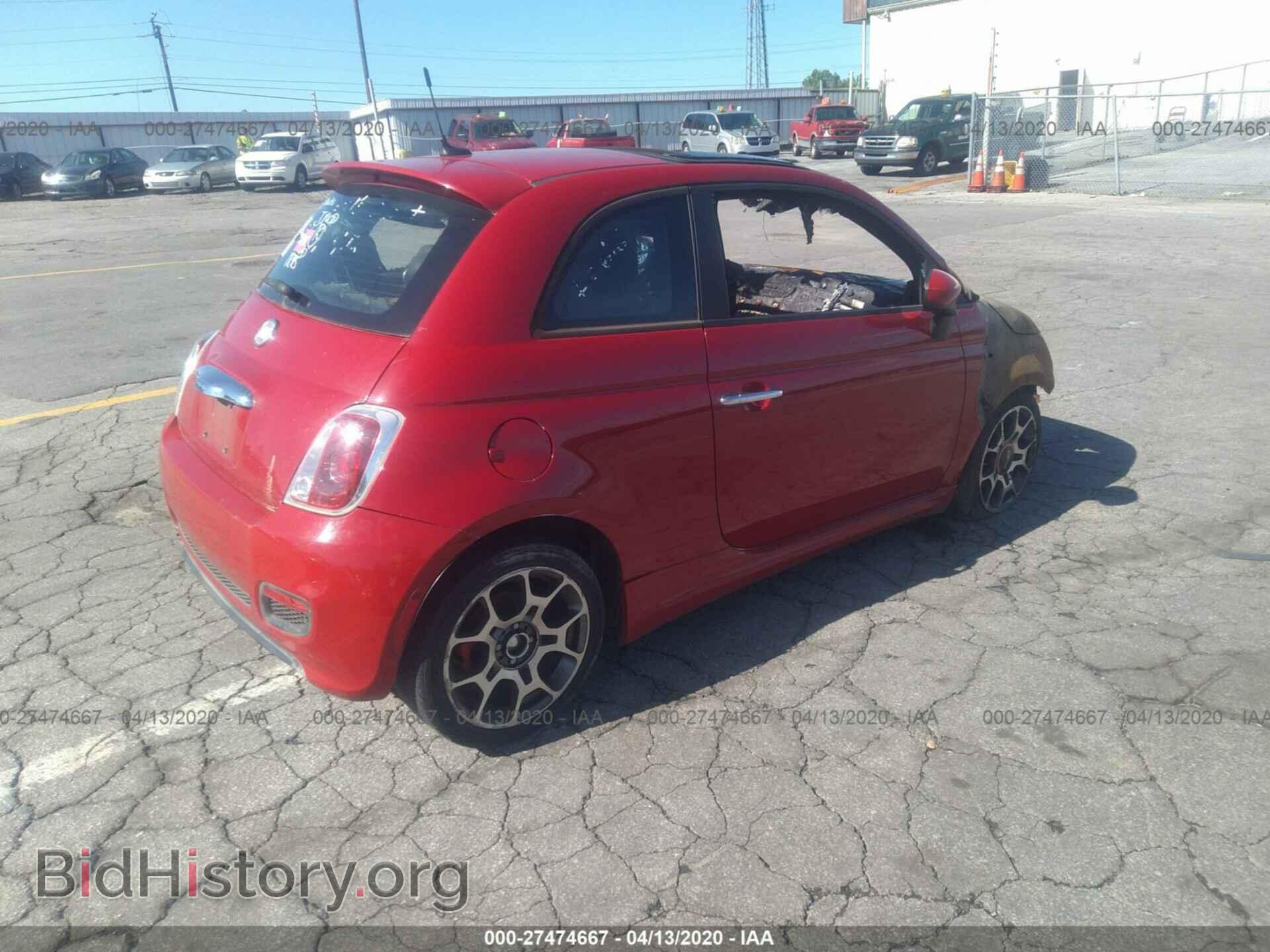 2012 FIAT 500 - VIN: 3C3CFFBR3CT125905 - Фото 4