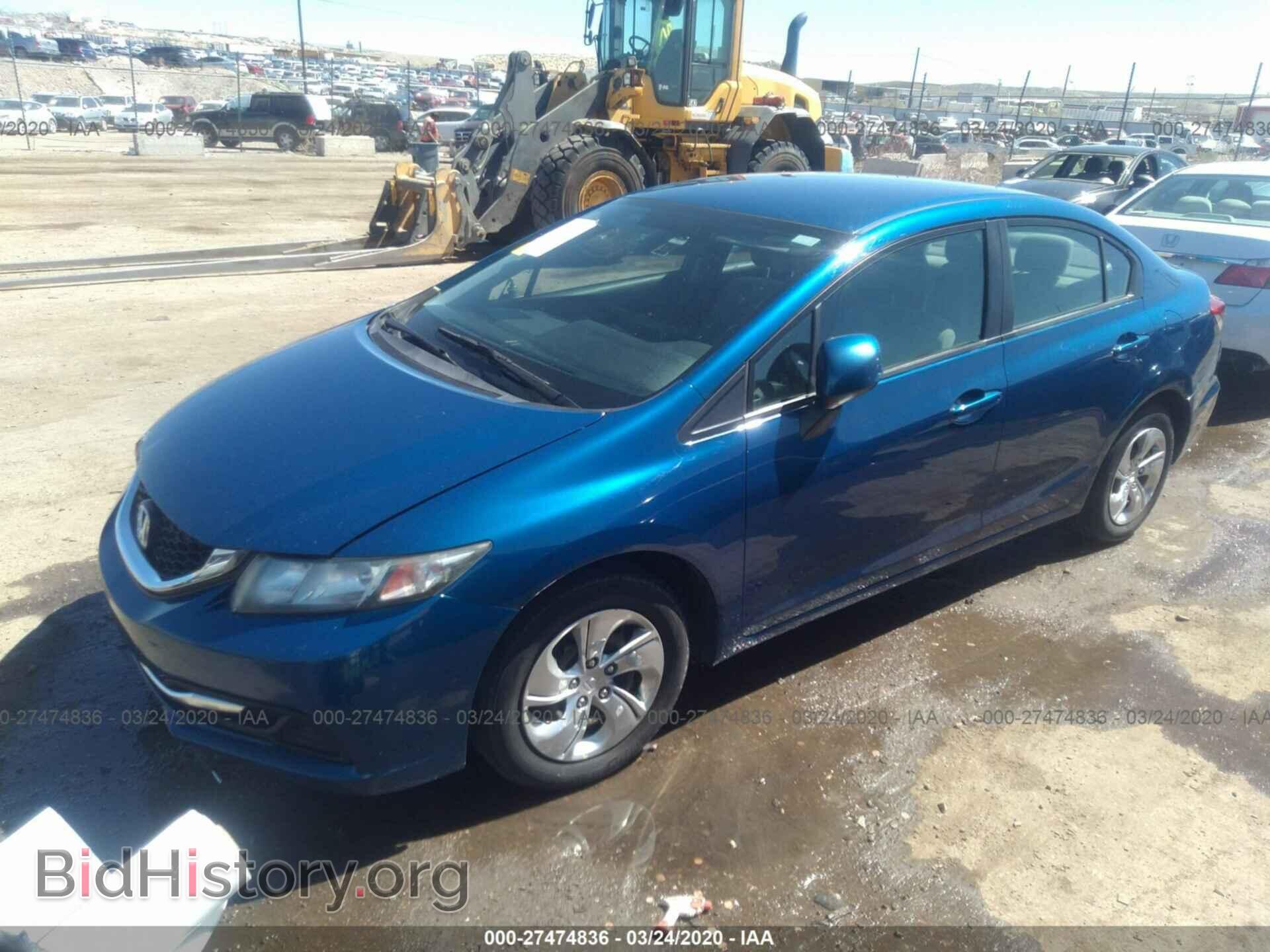 2013 HONDA CIVIC - VIN: 19XFB2F5XDE014455 - Фото 2