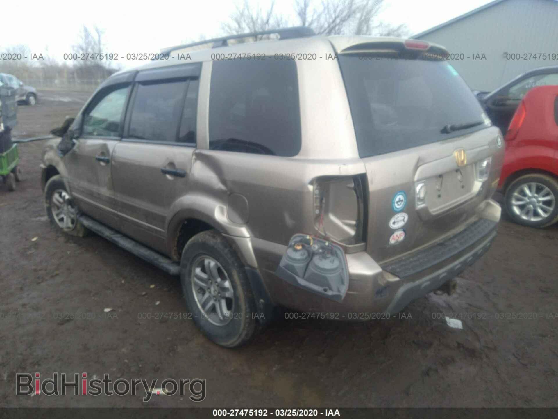2005 HONDA PILOT - VIN: 2HKYF18555H535231 - Фото 3