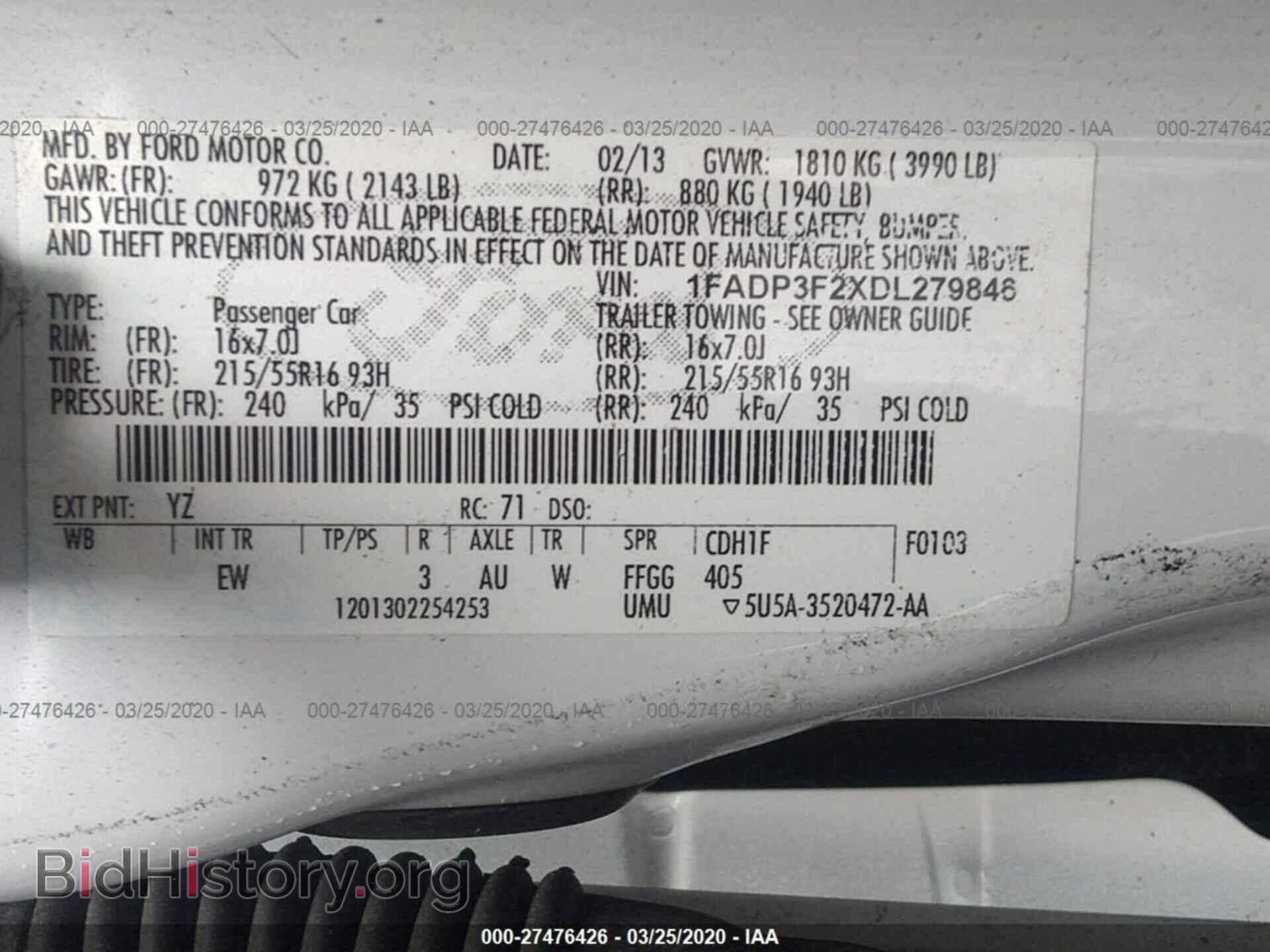 2013 FORD FOCUS - VIN: 1FADP3F2XDL279846 - Photo 9