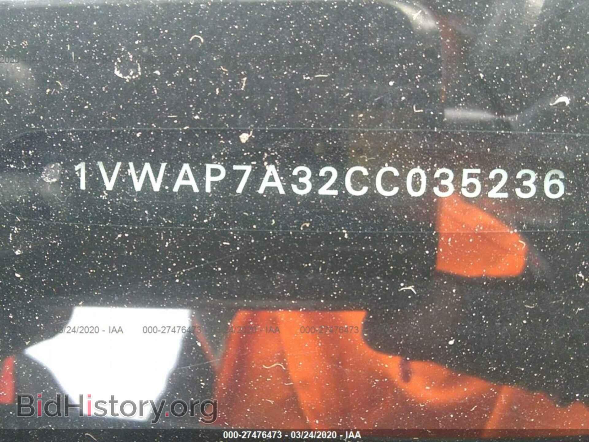 2012 VOLKSWAGEN PASSAT - VIN: 1VWAP7A32CC035236 - Фото 9