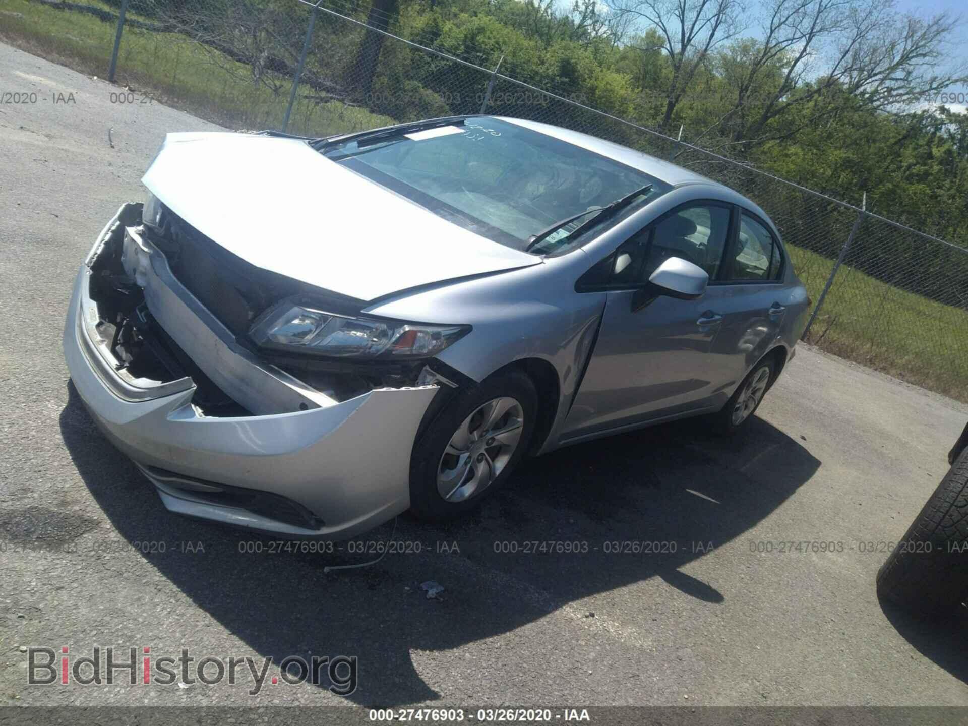 2013 HONDA CIVIC - VIN: 2HGFB2F51DH555951 - Фото 2