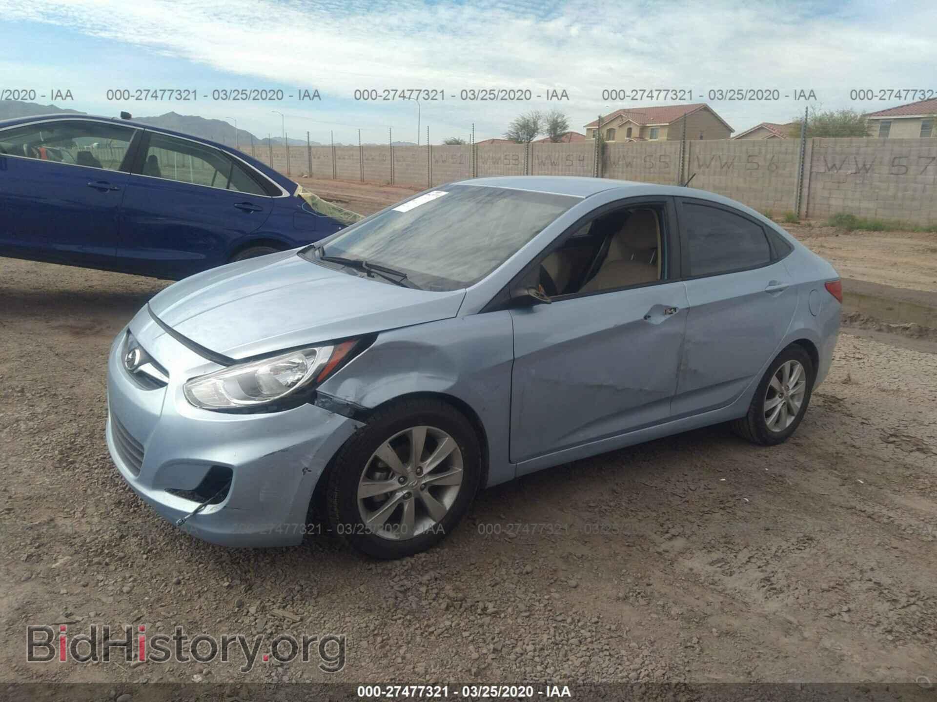 2013 HYUNDAI ACCENT - VIN: KMHCU4AE4DU331631 - Фото 2