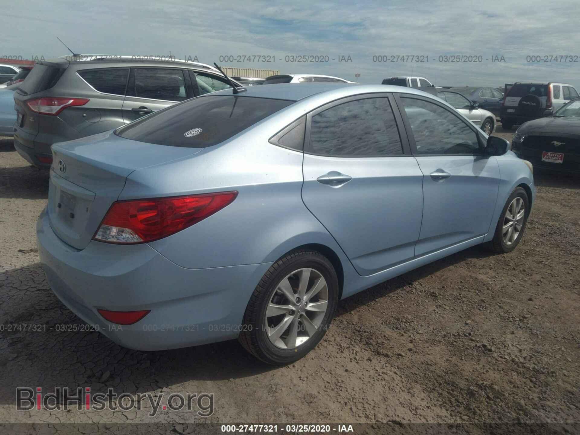 2013 HYUNDAI ACCENT - VIN: KMHCU4AE4DU331631 - Фото 4