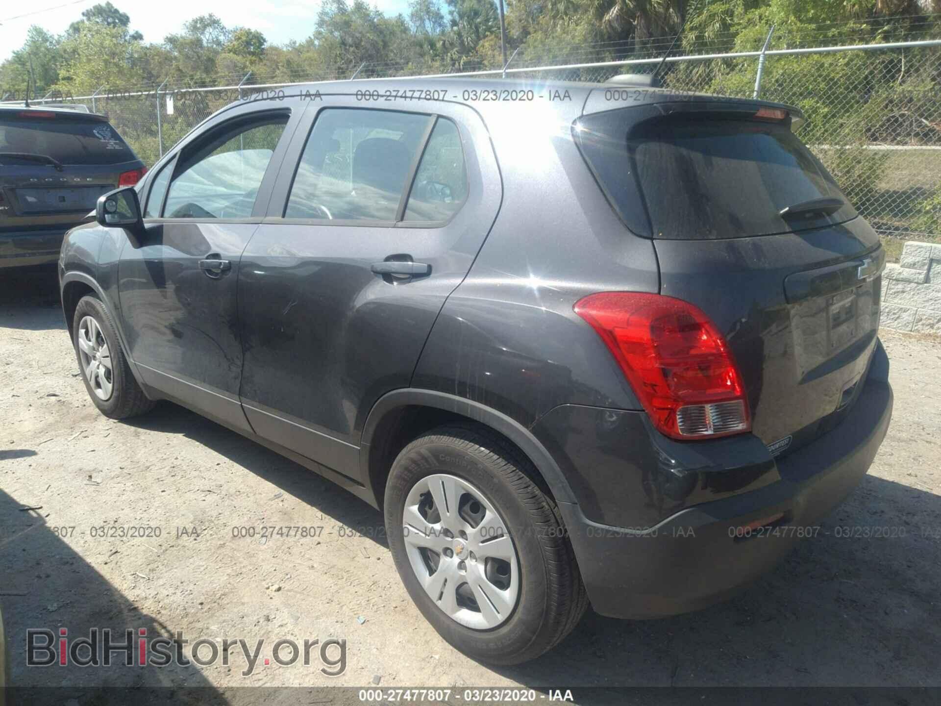 2016 CHEVROLET TRAX - VIN: 3GNCJKSBXGL262973 - Фото 3