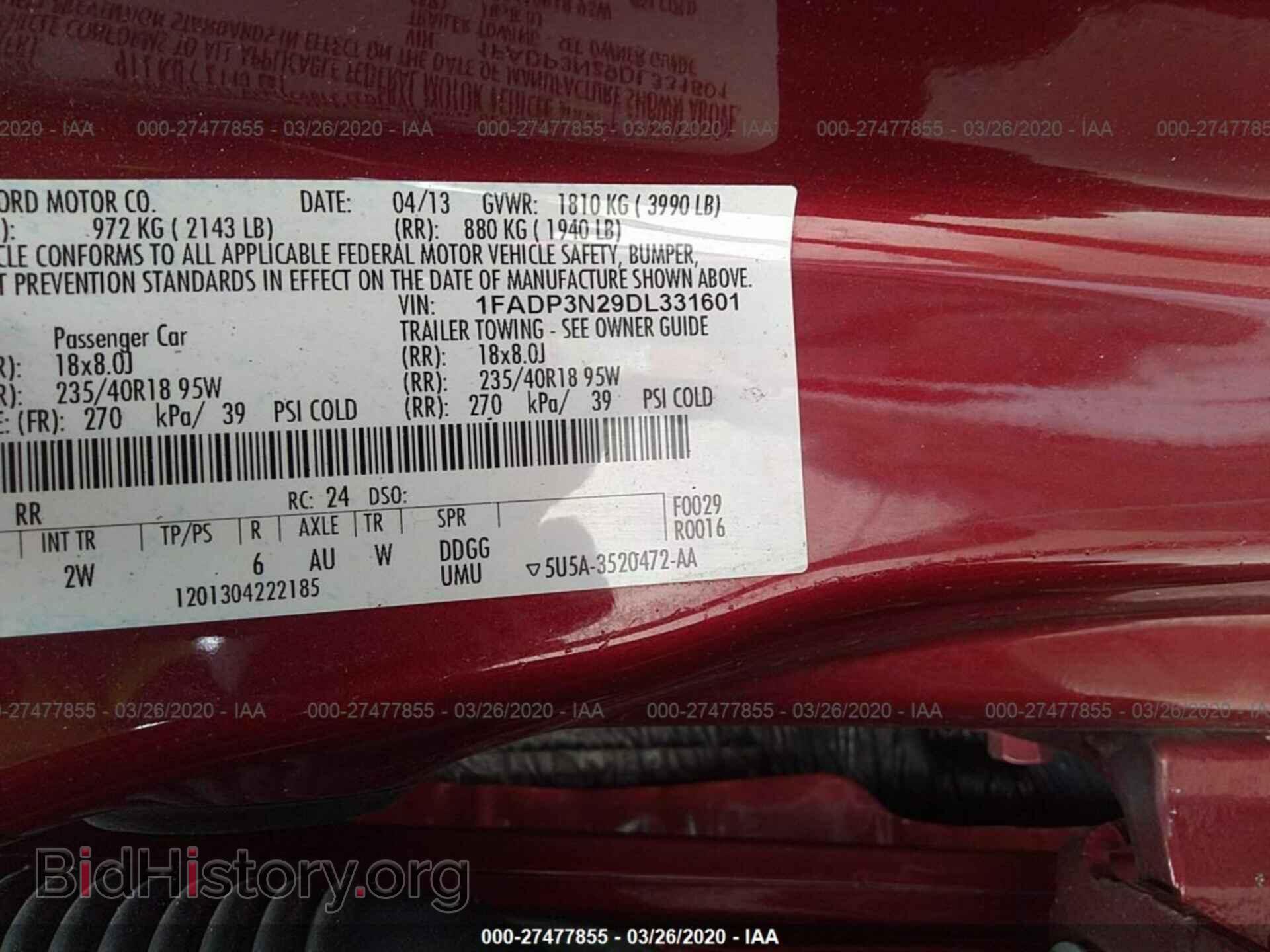 2013 FORD FOCUS - VIN: 1FADP3N29DL331601 - Photo 9