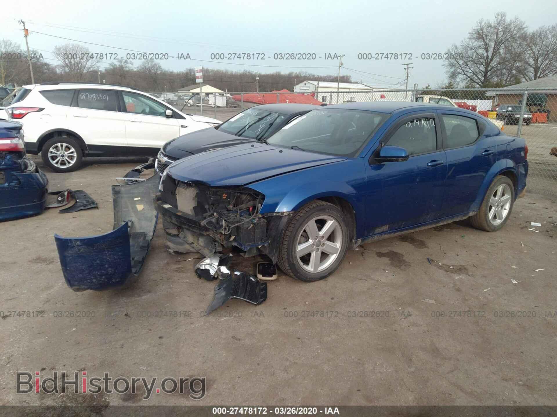 2012 DODGE AVENGER - VIN: 1C3CDZCB7CN148287 - Фото 2