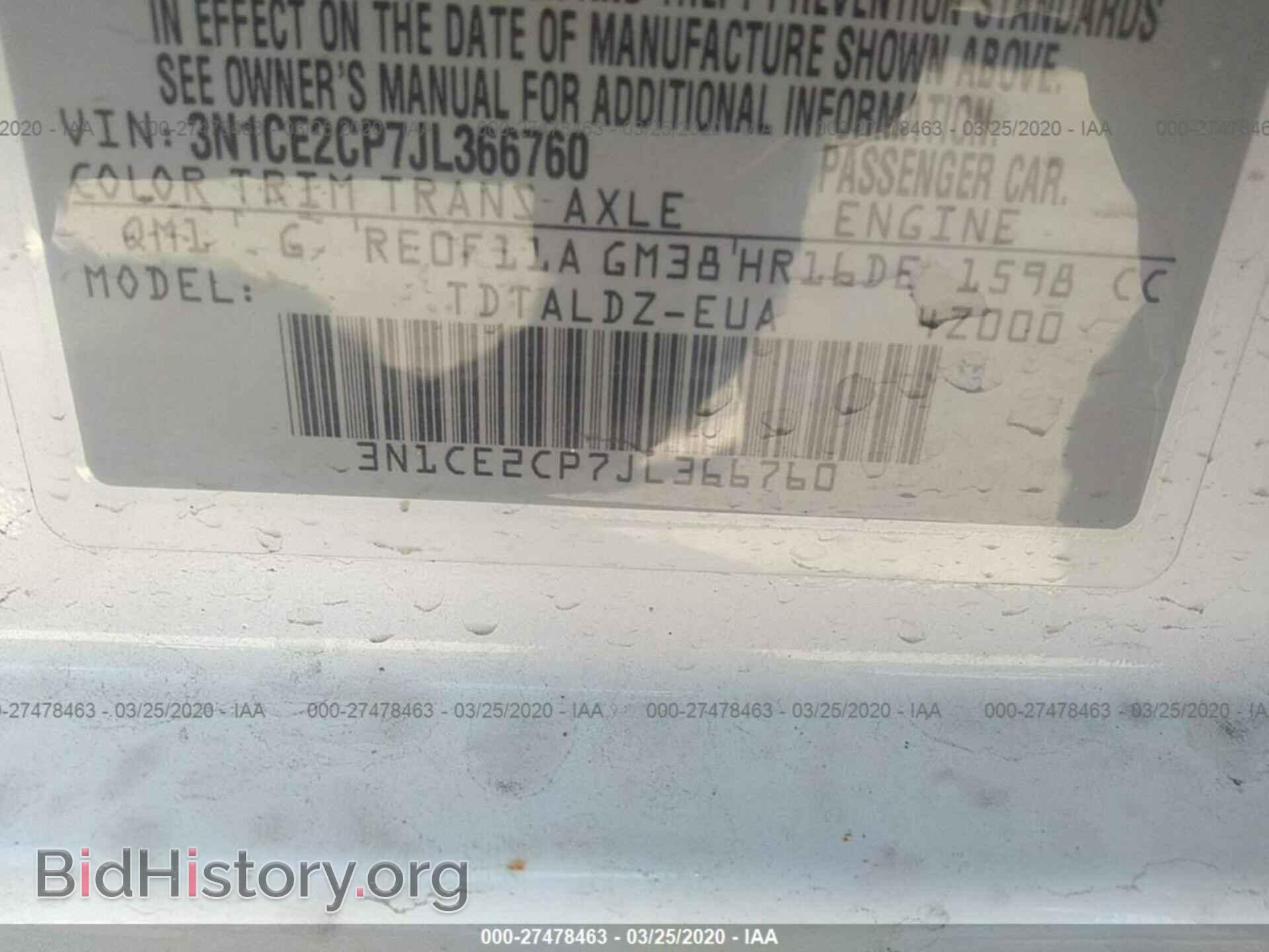 2018 NISSAN VERSA NOTE - VIN: 3N1CE2CP7JL366760 - Фото 9