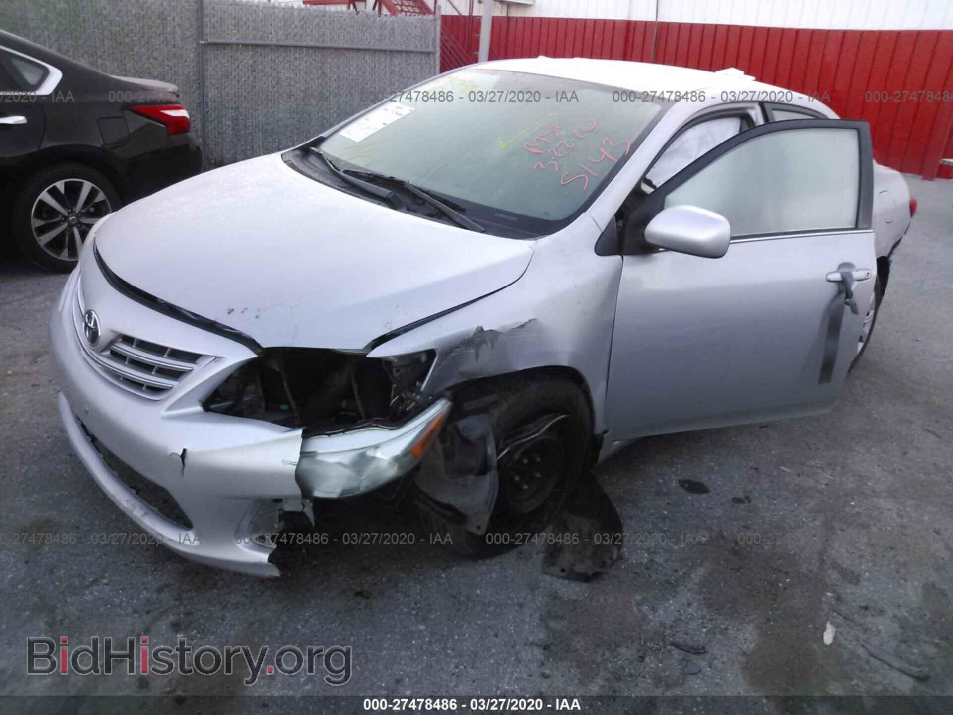 2013 TOYOTA COROLLA - VIN: 2T1BU4EE5DC945143 - Фото 2