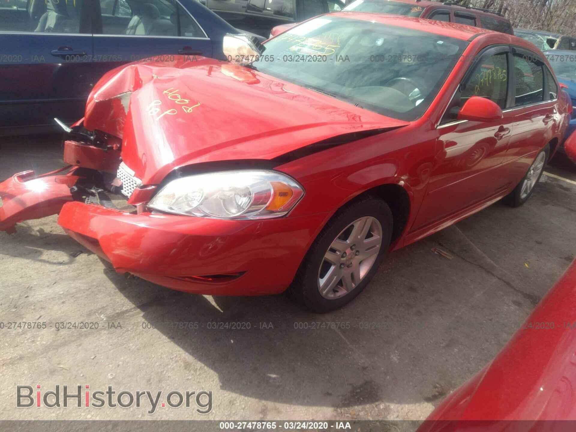 2012 CHEVROLET IMPALA - VIN: 2G1WB5E32C1120291 - Фото 2