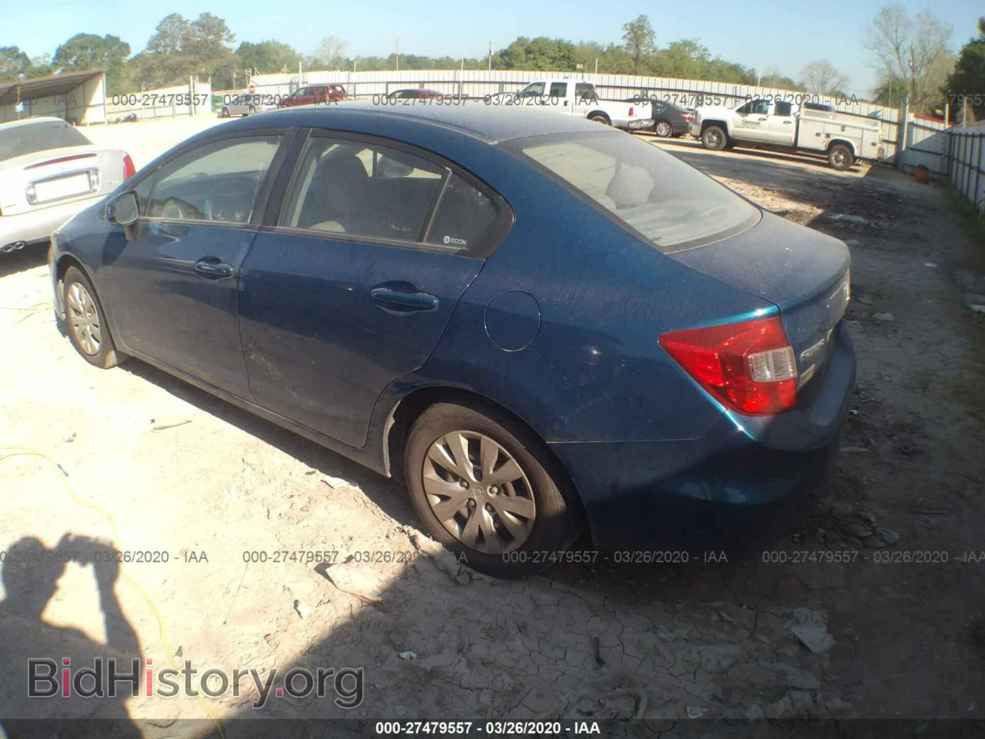 2012 HONDA CIVIC - VIN: 2HGFB2F50CH556149 - Фото 3