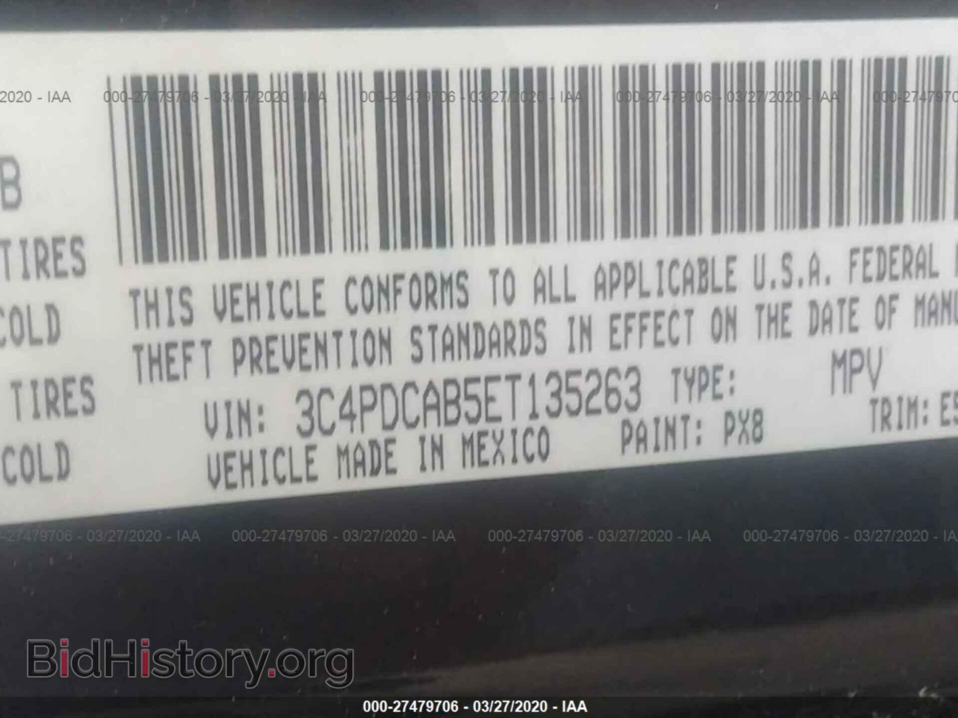 2014 DODGE JOURNEY - VIN: 3C4PDCAB5ET135263 - Фото 9