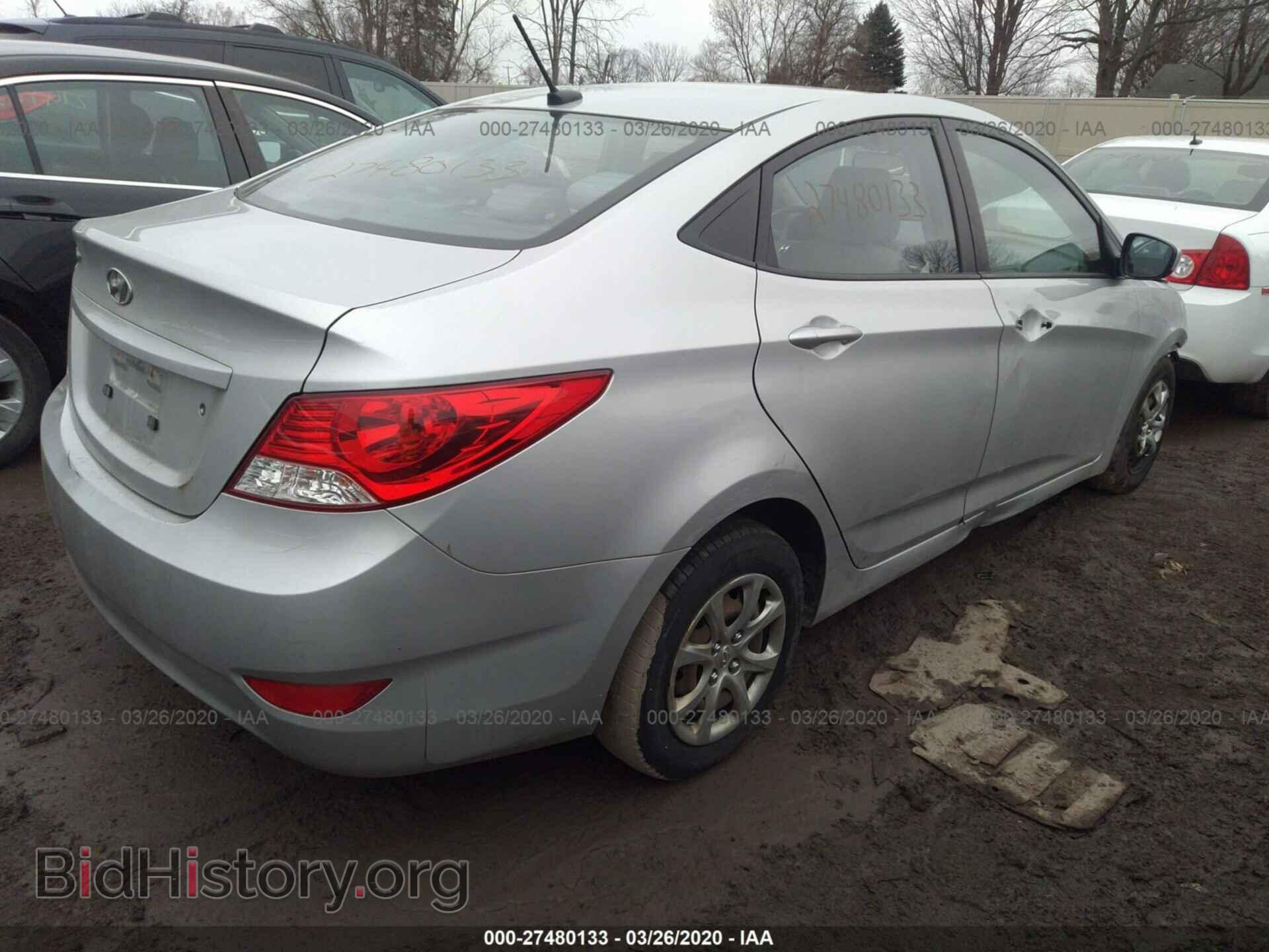 2013 HYUNDAI ACCENT - VIN: KMHCT4AE6DU317054 - Фото 4