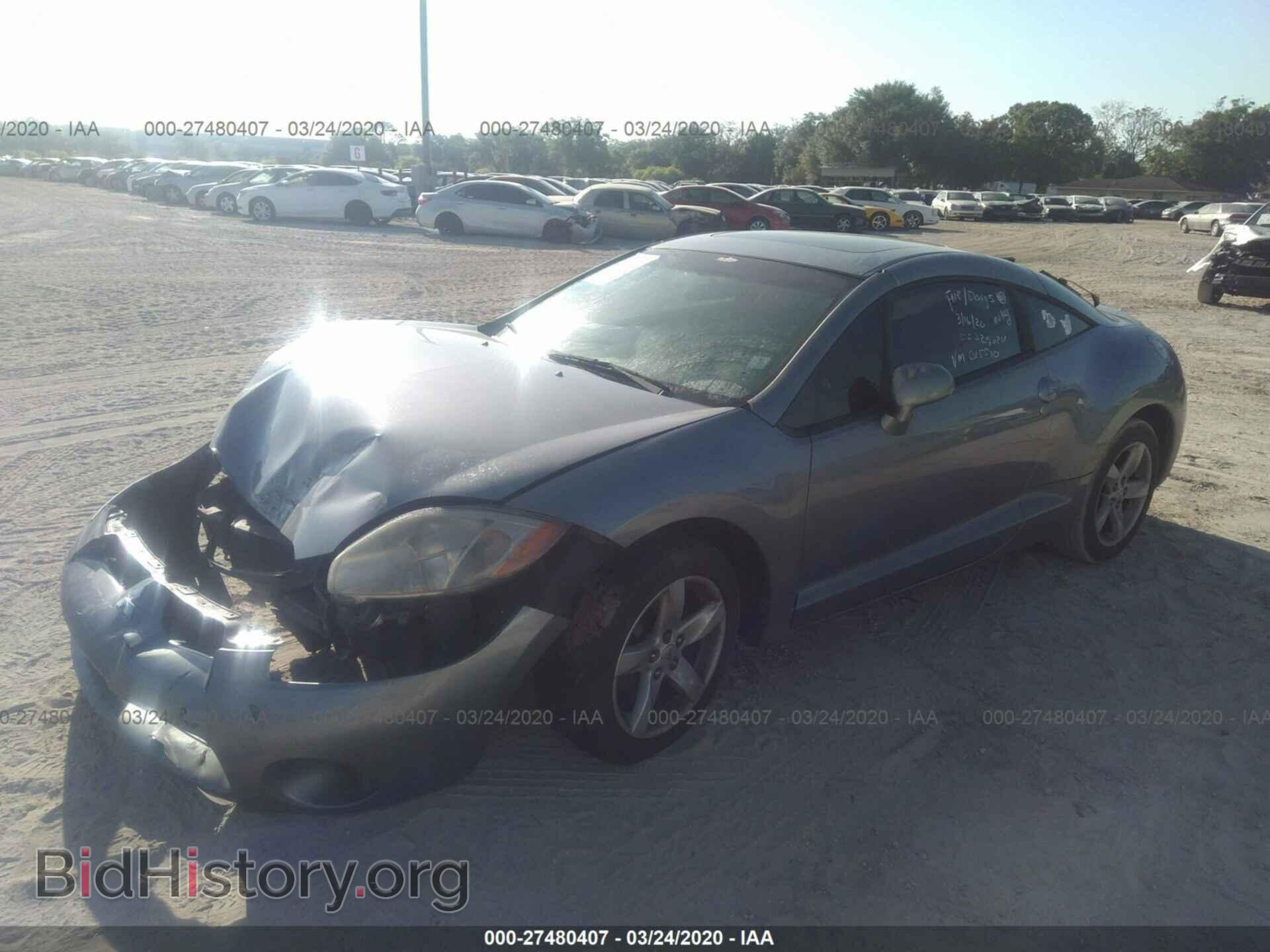 2007 MITSUBISHI ECLIPSE - VIN: 4A3AK24F47E015510 - Фото 2
