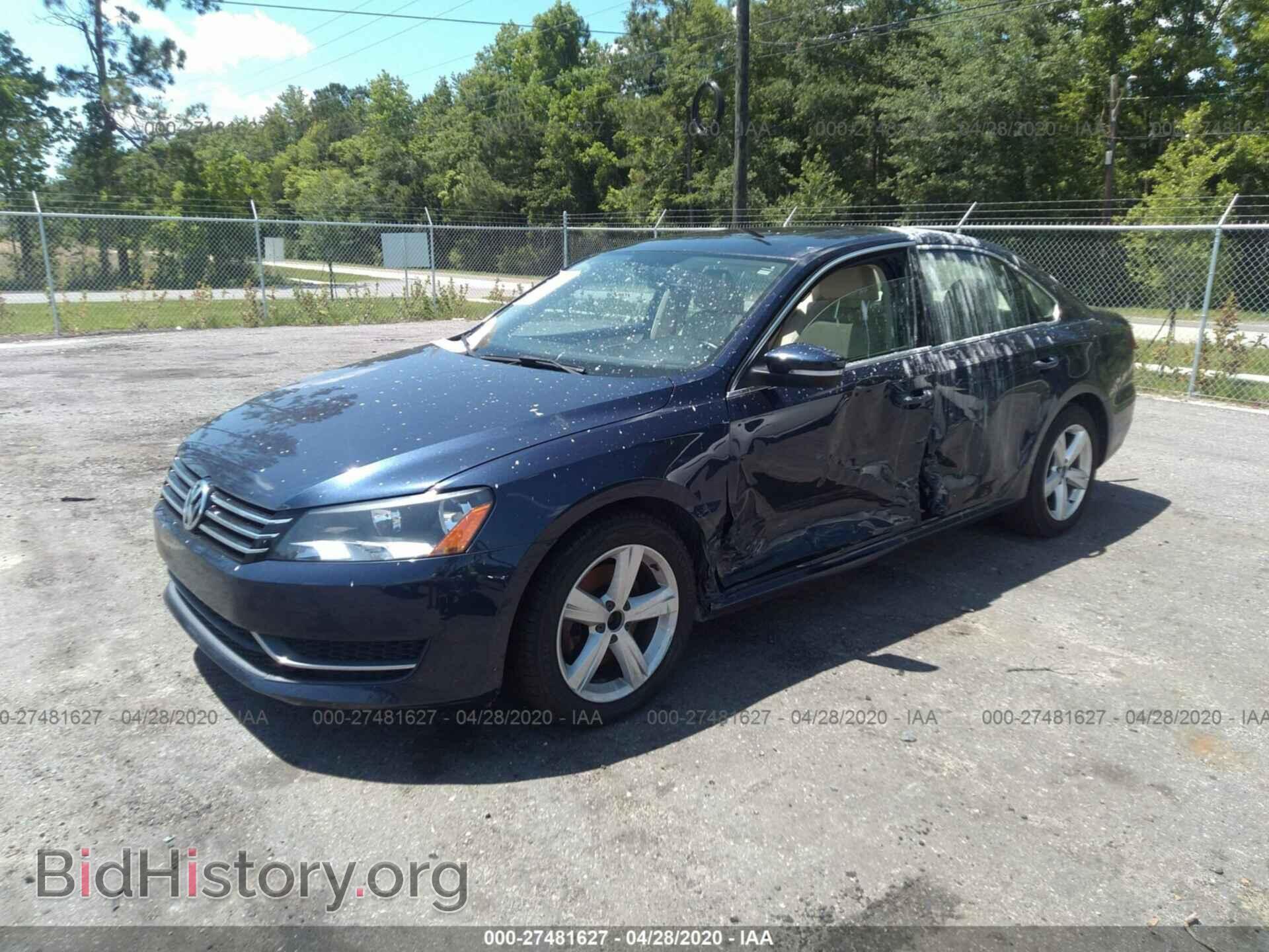 2013 VOLKSWAGEN PASSAT - VIN: 1VWBH7A33DC033725 - Фото 2