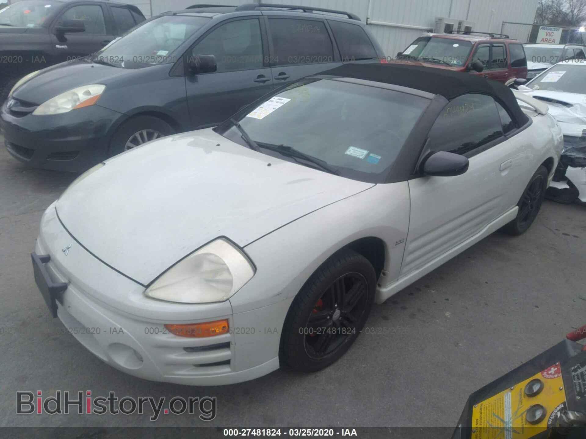 2004 MITSUBISHI ECLIPSE - VIN: 4A3AE55H24E056559 - Фото 2