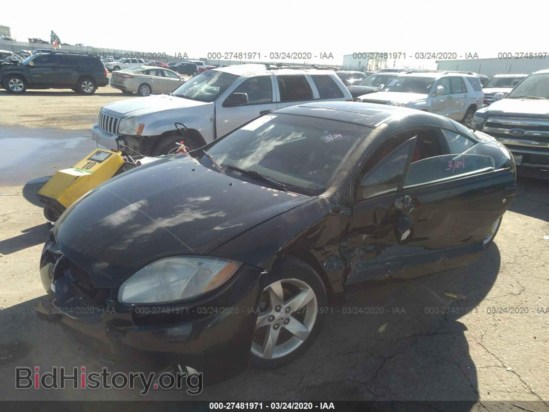 2007 MITSUBISHI ECLIPSE - VIN: 4A3AK24F07E003385 - Фото 2